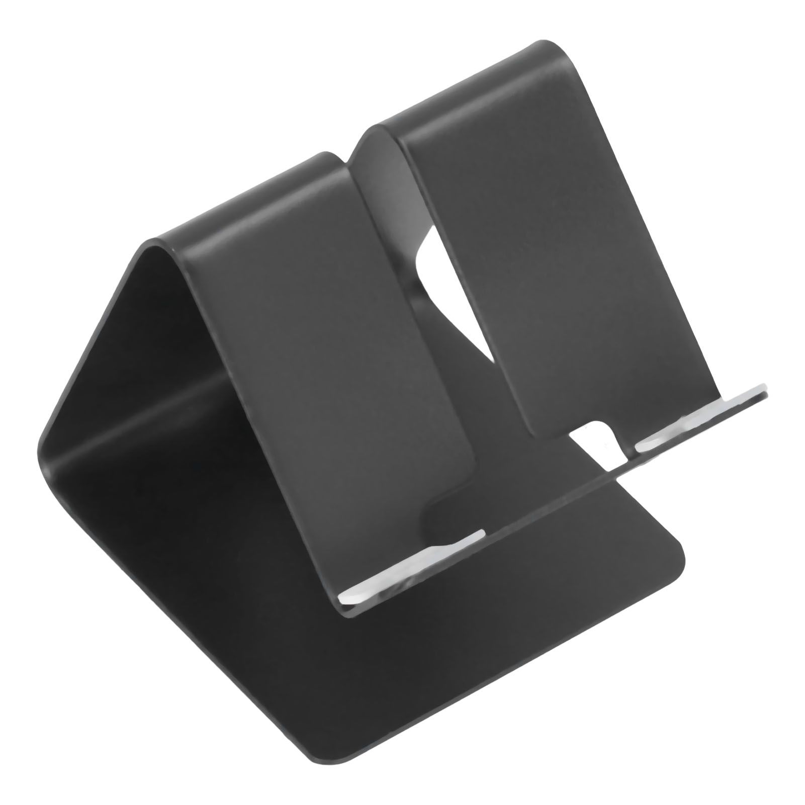 Cell Phone Holder Aluminum Alloy Lightweight and Portable Desk Phone Stand for Mobile Phones and TabletsBlack - Image 3