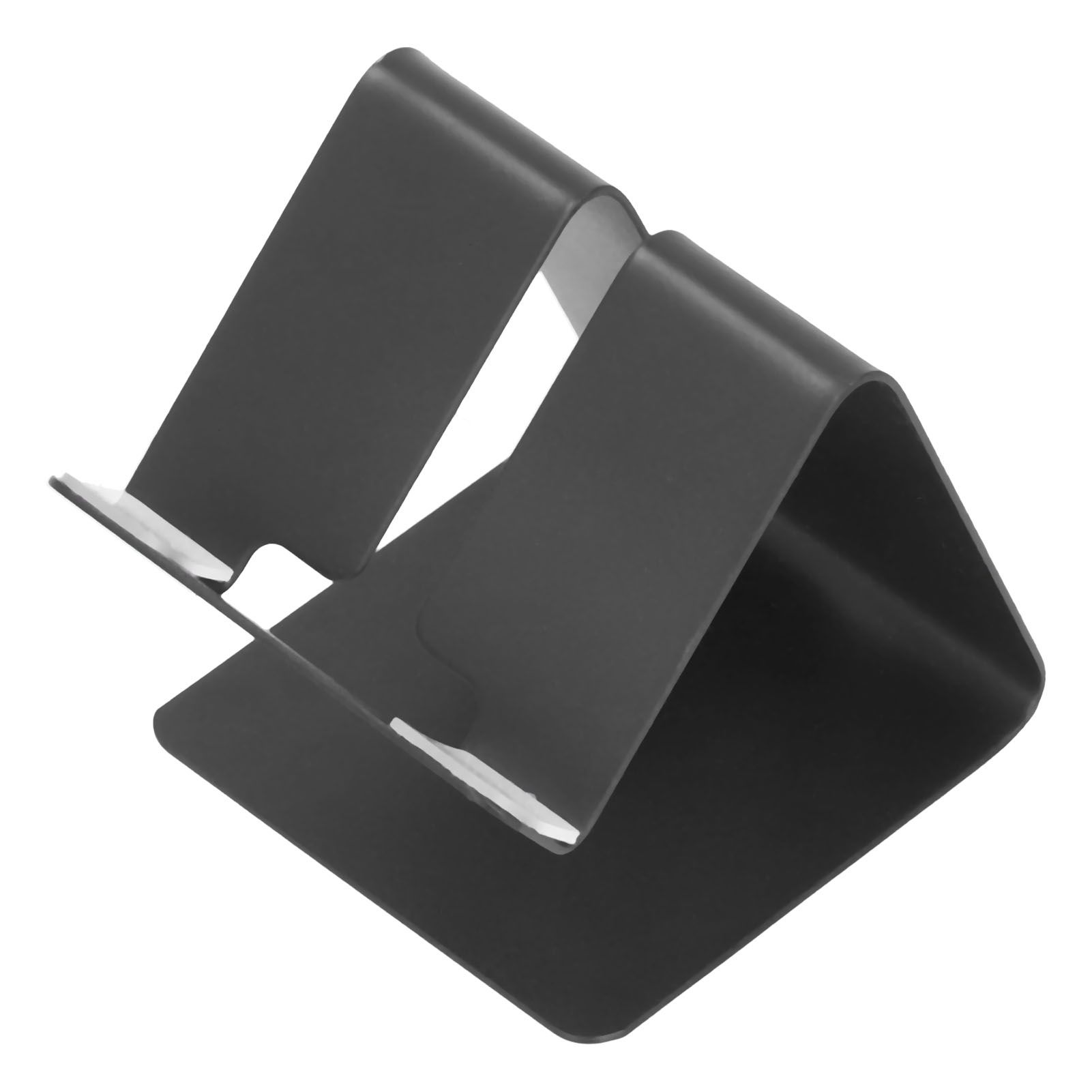 Cell Phone Holder Aluminum Alloy Lightweight and Portable Desk Phone Stand for Mobile Phones and TabletsBlack - Image 4