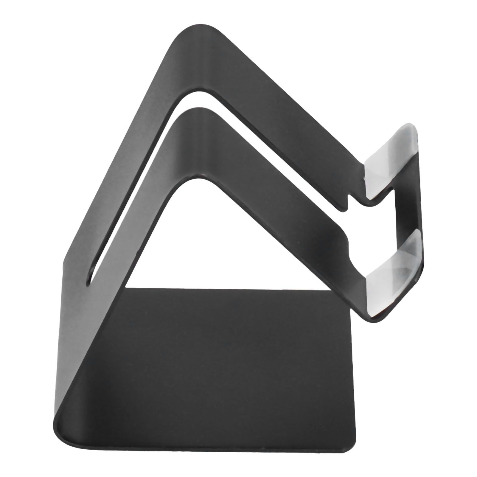 Cell Phone Holder Aluminum Alloy Lightweight and Portable Desk Phone Stand for Mobile Phones and TabletsBlack - Image 6