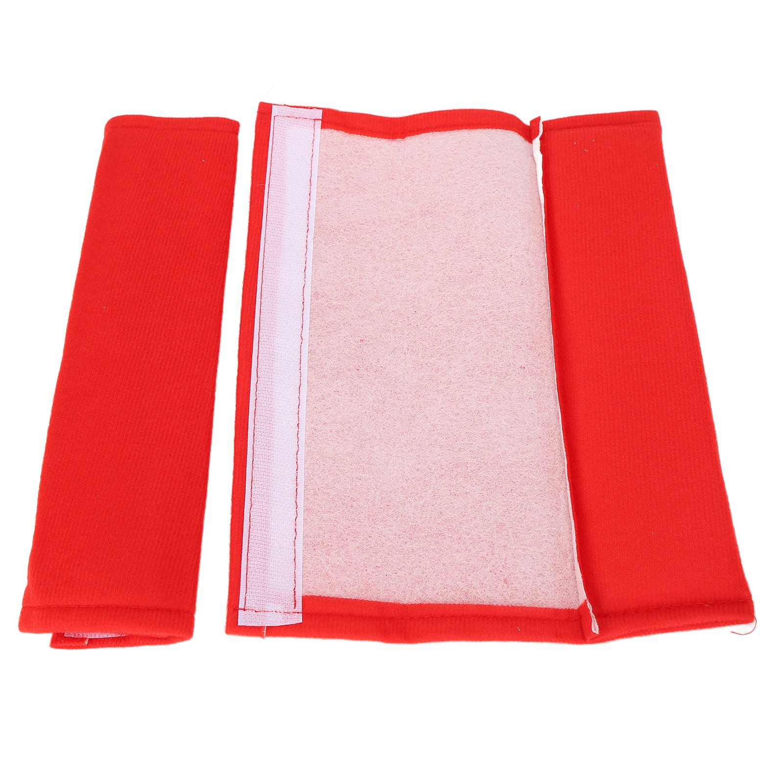 2PCS Seatbelt Pad Car Safety Belt Pad Shoulder Pad Soft Comfortable Belt Strap for Adult ChildrenRed - Image 2