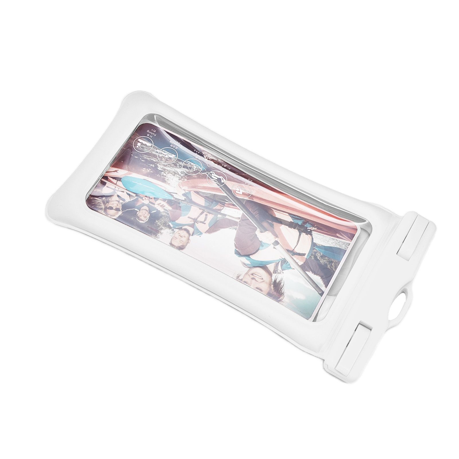 TPU Universal Floating Waterproof Phone Bag Pouch Cover with Lanyard for Below 7.2‑inch PhoneWhite - Image 3