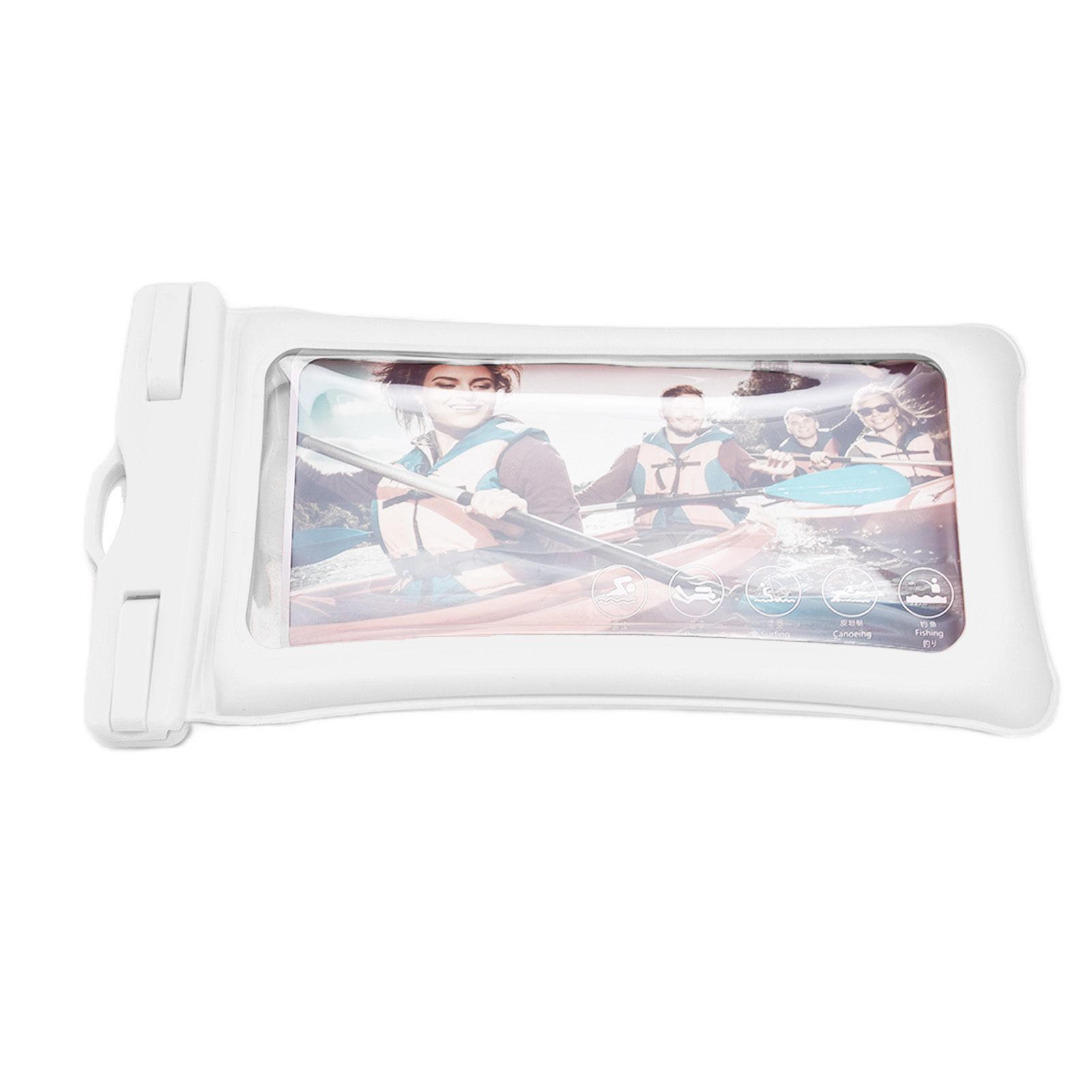 TPU Universal Floating Waterproof Phone Bag Pouch Cover with Lanyard for Below 7.2‑inch PhoneWhite - Image 5