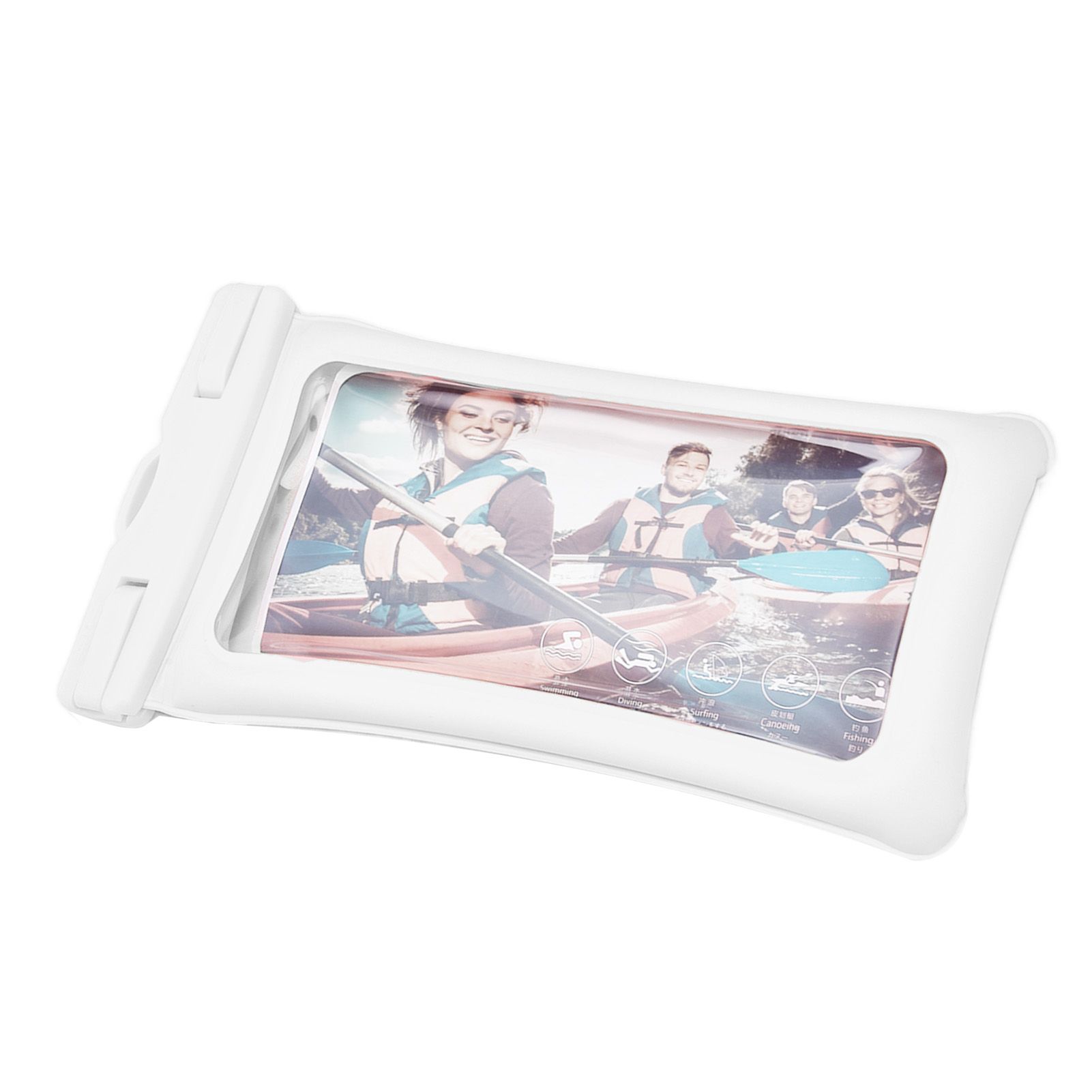 TPU Universal Floating Waterproof Phone Bag Pouch Cover with Lanyard for Below 7.2‑inch PhoneWhite - Image 6
