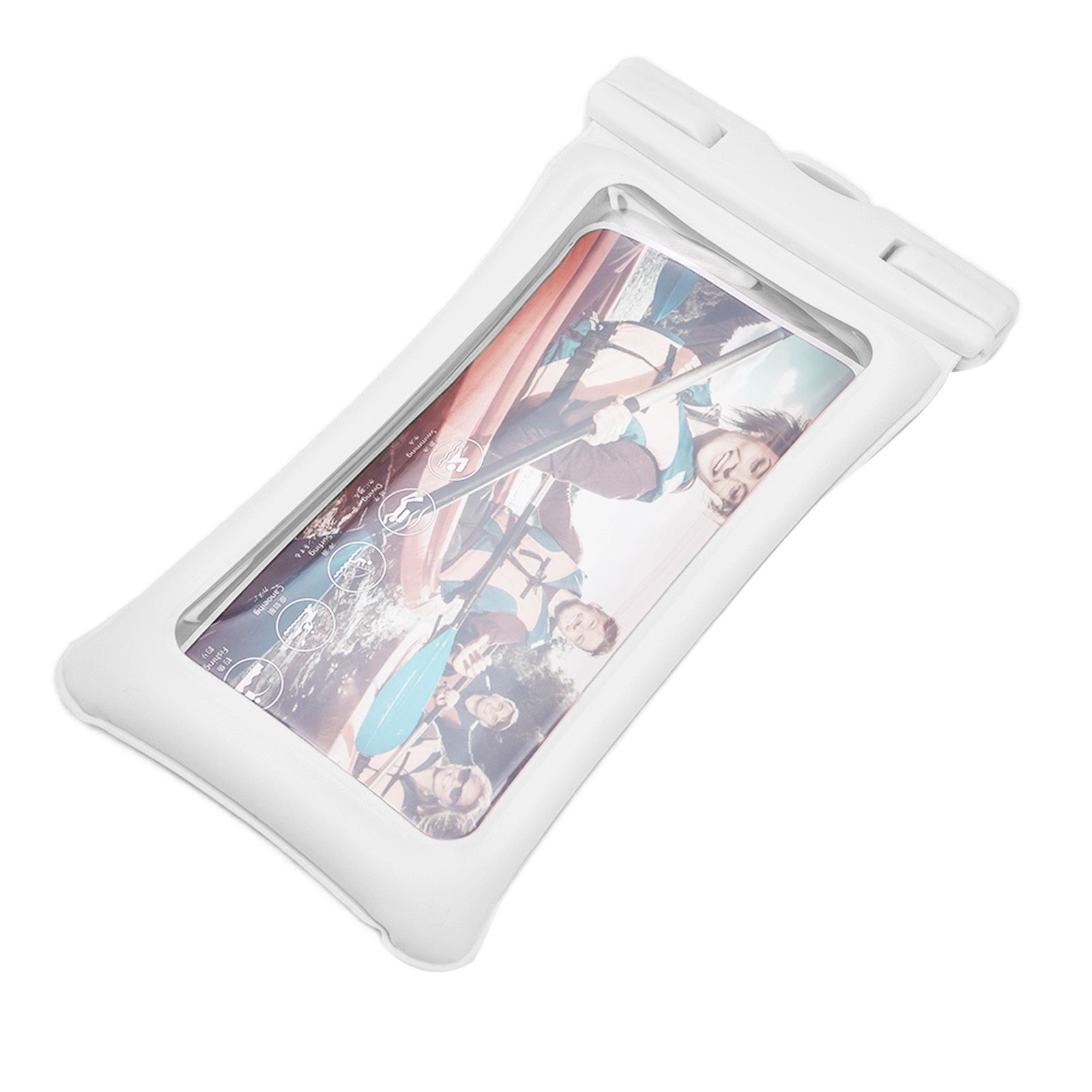TPU Universal Floating Waterproof Phone Bag Pouch Cover with Lanyard for Below 7.2‑inch PhoneWhite - Image 8