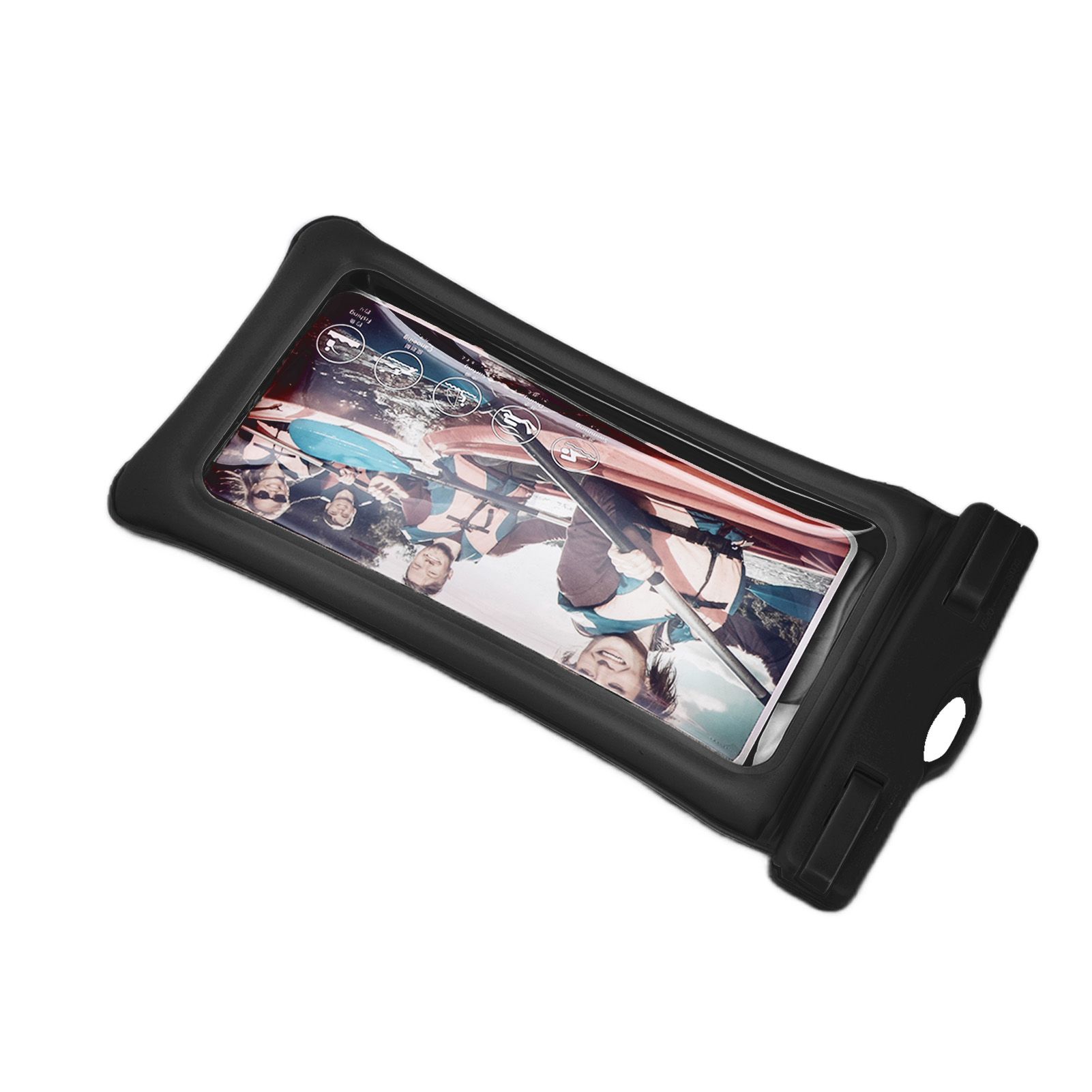 TPU Universal Floating Waterproof Phone Bag Pouch Cover with Lanyard for Below 7.2‑inch PhoneBlack - Image 8