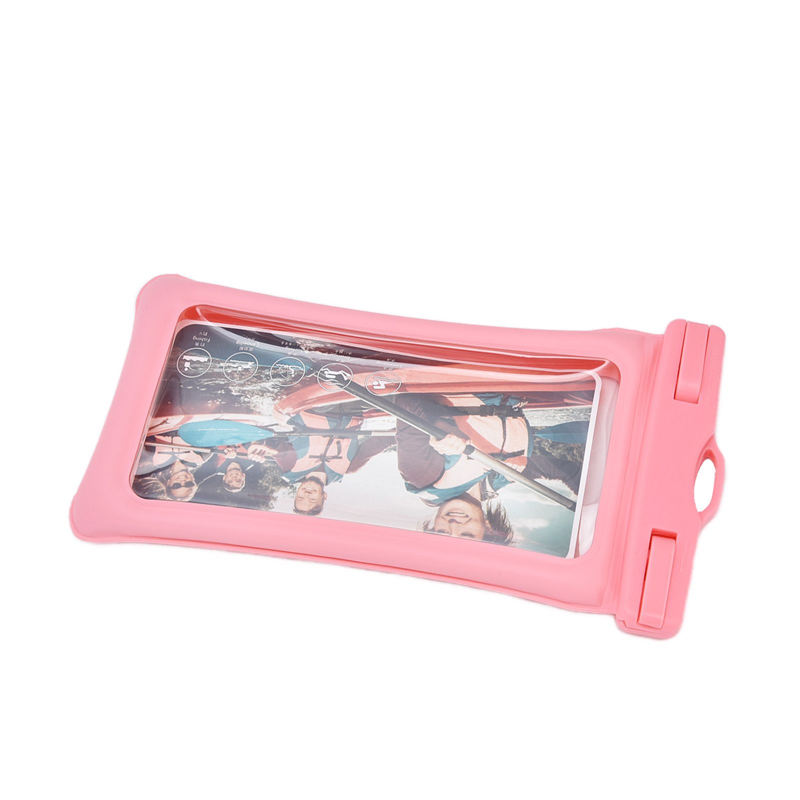 TPU Universal Floating Waterproof Phone Bag Pouch Cover with Lanyard for Below 7.2‑inch PhonePink - Image 2