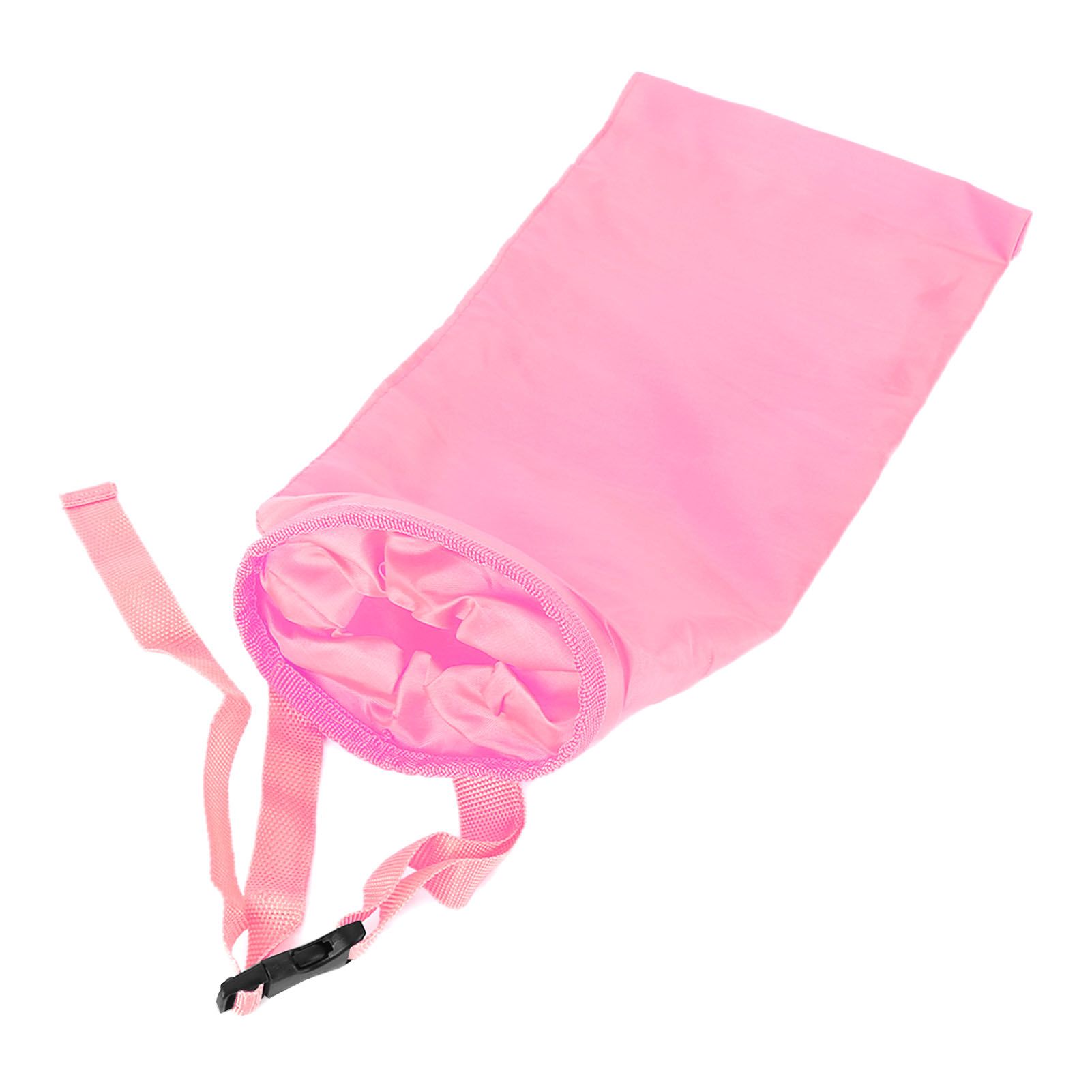 Multifunctional Car Waste Bin Garbage Bag Back Seat Hanging Storage Bag Travel Organizer HolderPink - Image 2