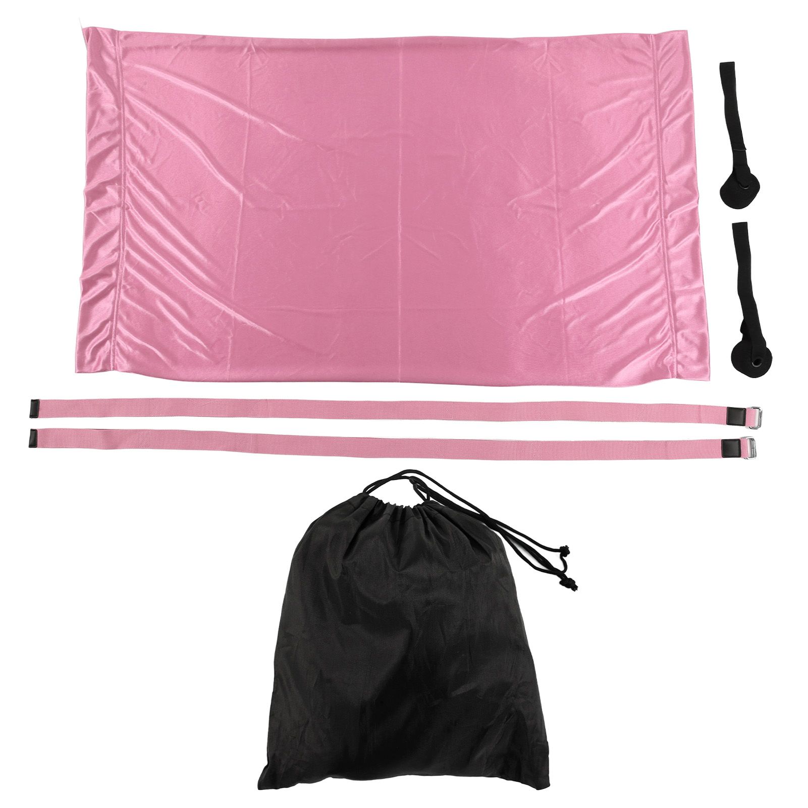 Yoga Hammock Handstand Split Leg Stretchable Training Portable Elastic Aerial Hammock for HomePink - Image 1