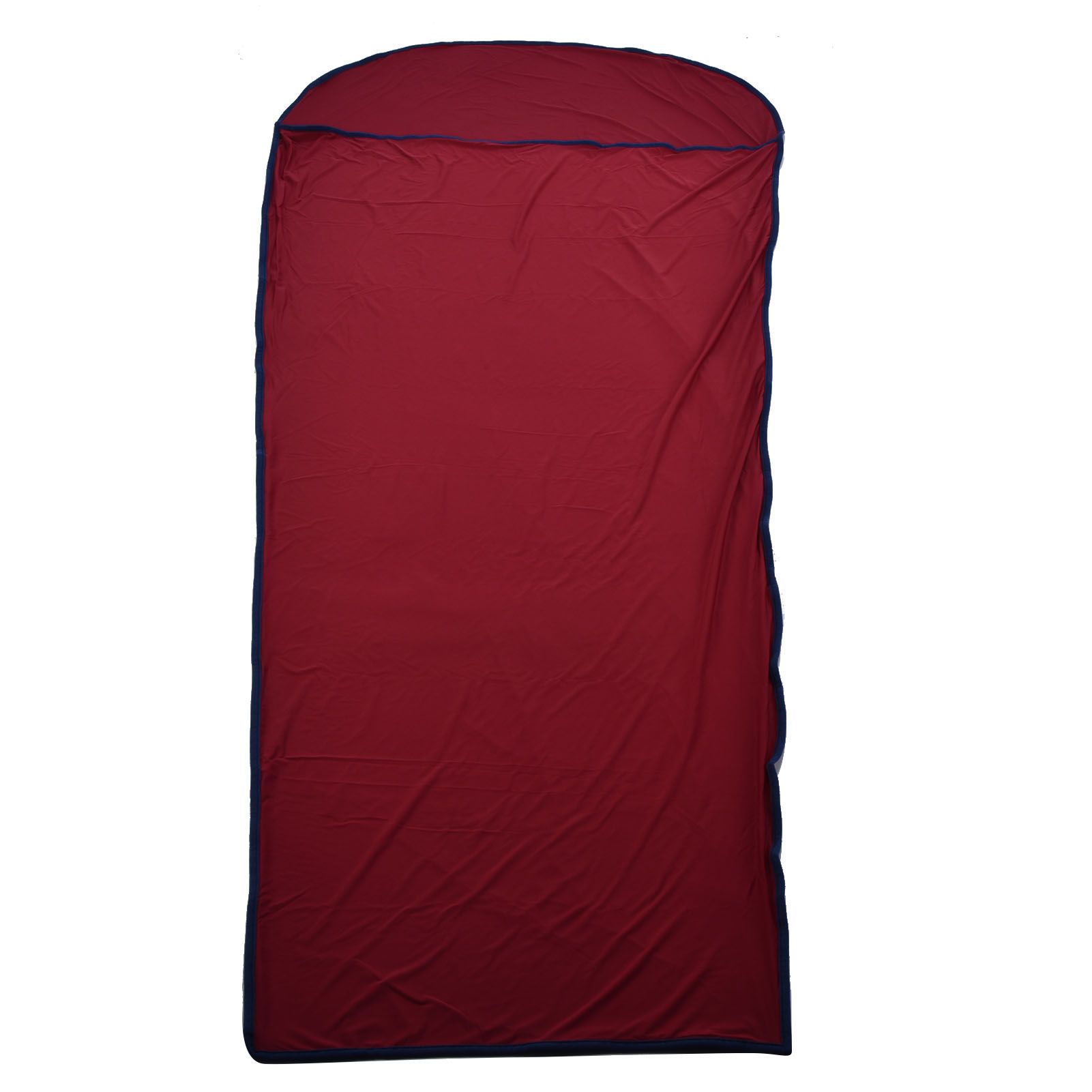 Sleeping Bag Liner Ultralight Multifunctional Elastic Sleeping Sack Liner for Outdoor CampingWine Red - Image 1