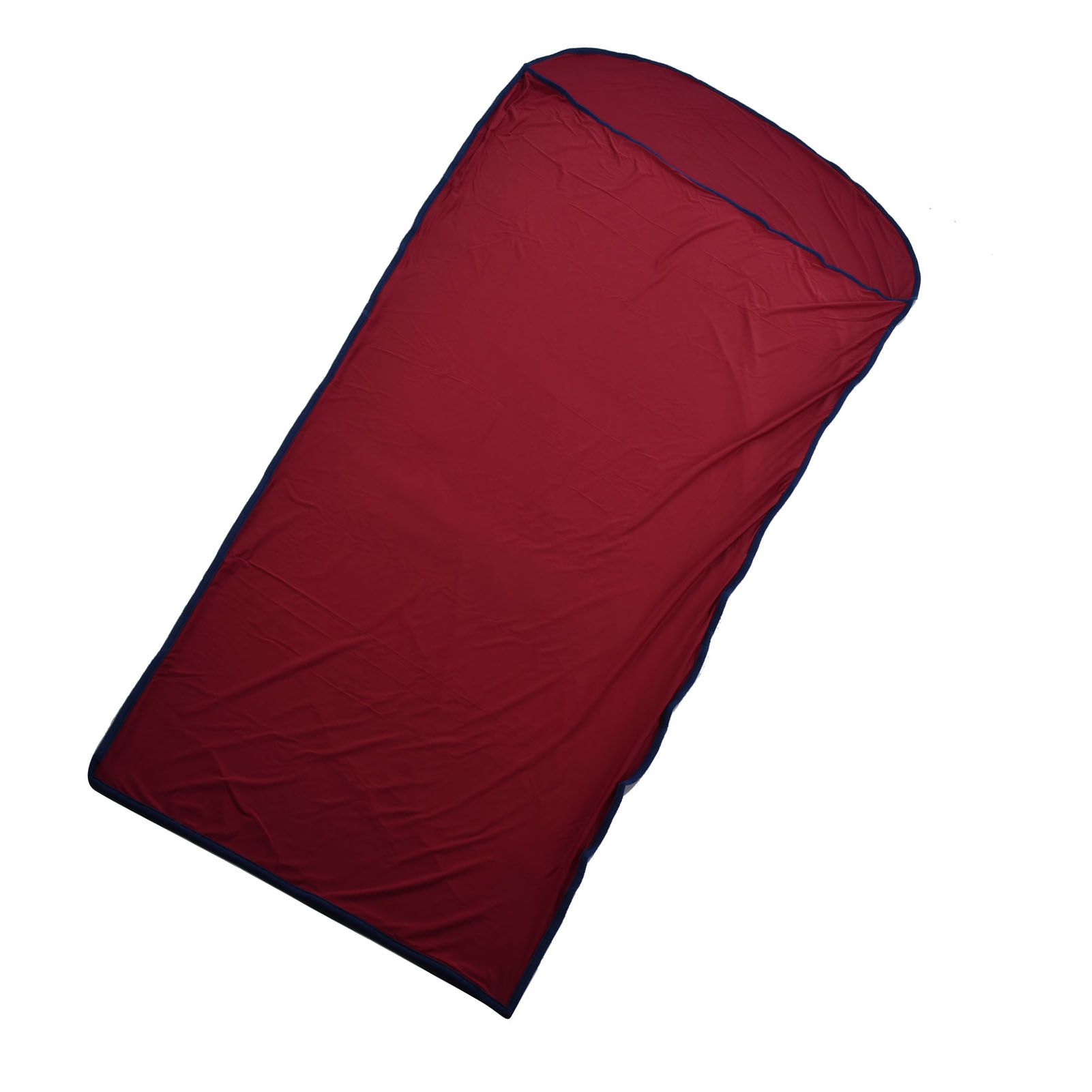 Sleeping Bag Liner Ultralight Multifunctional Elastic Sleeping Sack Liner for Outdoor CampingWine Red - Image 2