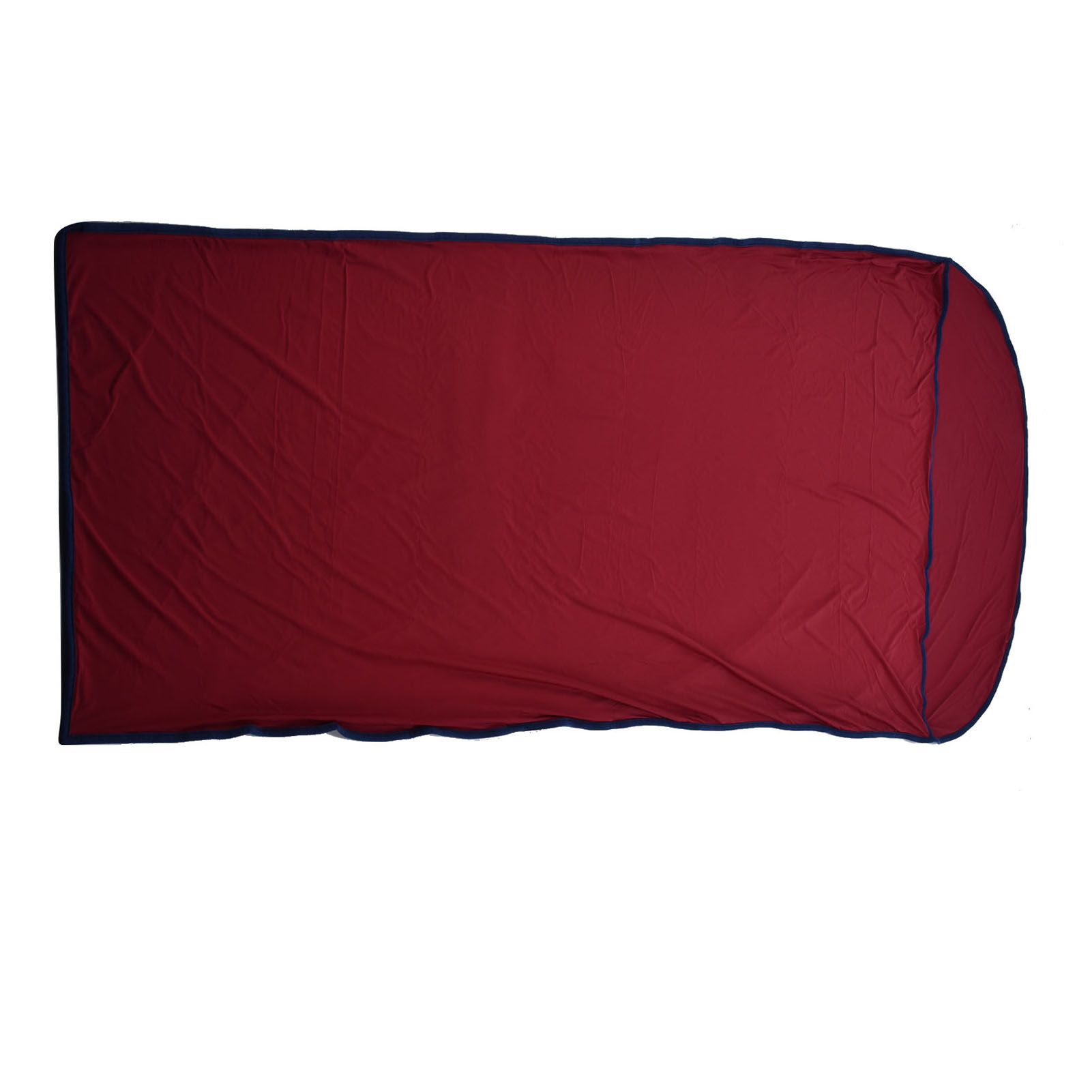Sleeping Bag Liner Ultralight Multifunctional Elastic Sleeping Sack Liner for Outdoor CampingWine Red - Image 3