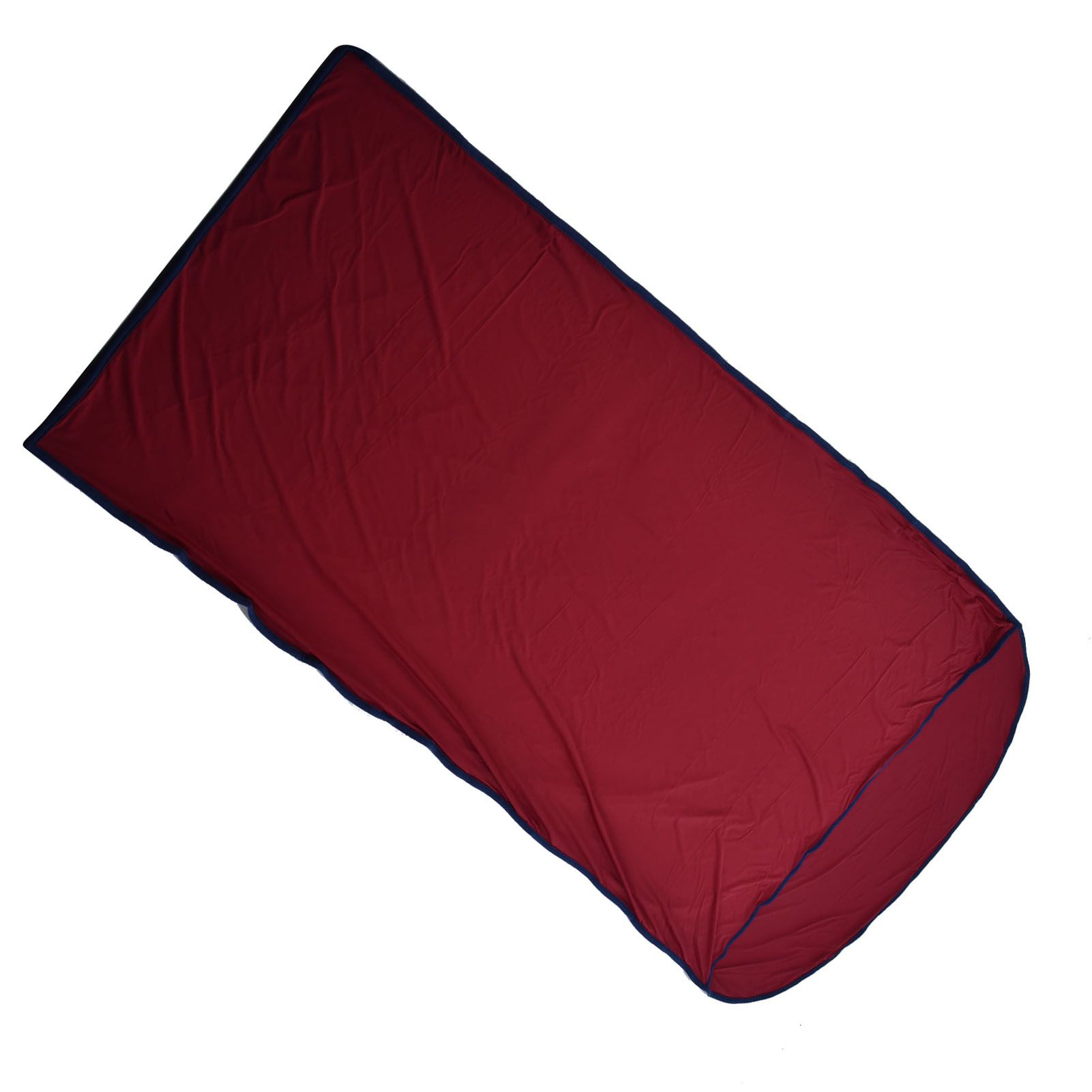 Sleeping Bag Liner Ultralight Multifunctional Elastic Sleeping Sack Liner for Outdoor CampingWine Red - Image 4