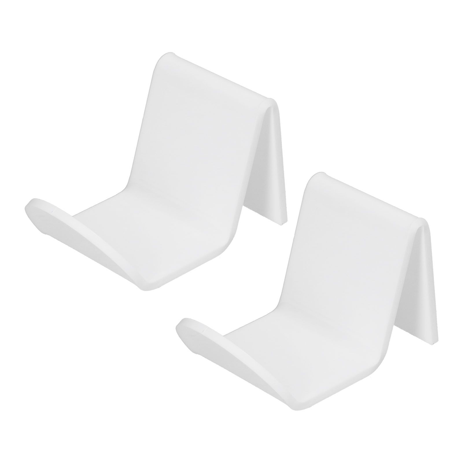 2pcs Game Controller Stand White Acrylic Durable Gamepad Holder with Wire Clamp for Gamepad Headphone Organizing - Image 5