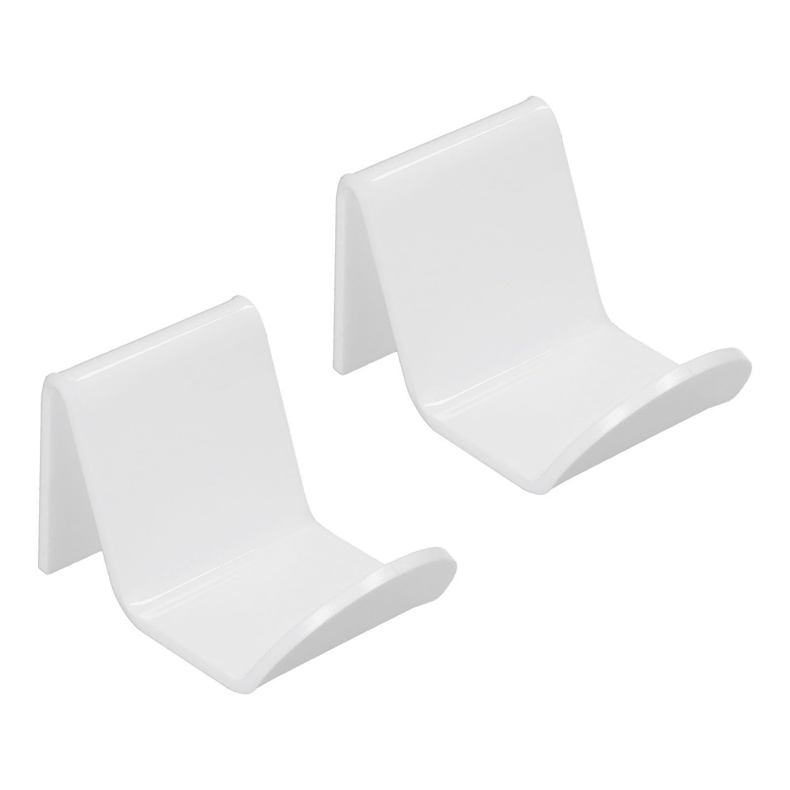 2pcs Game Controller Stand White Acrylic Durable Gamepad Holder with Wire Clamp for Gamepad Headphone Organizing - Image 6