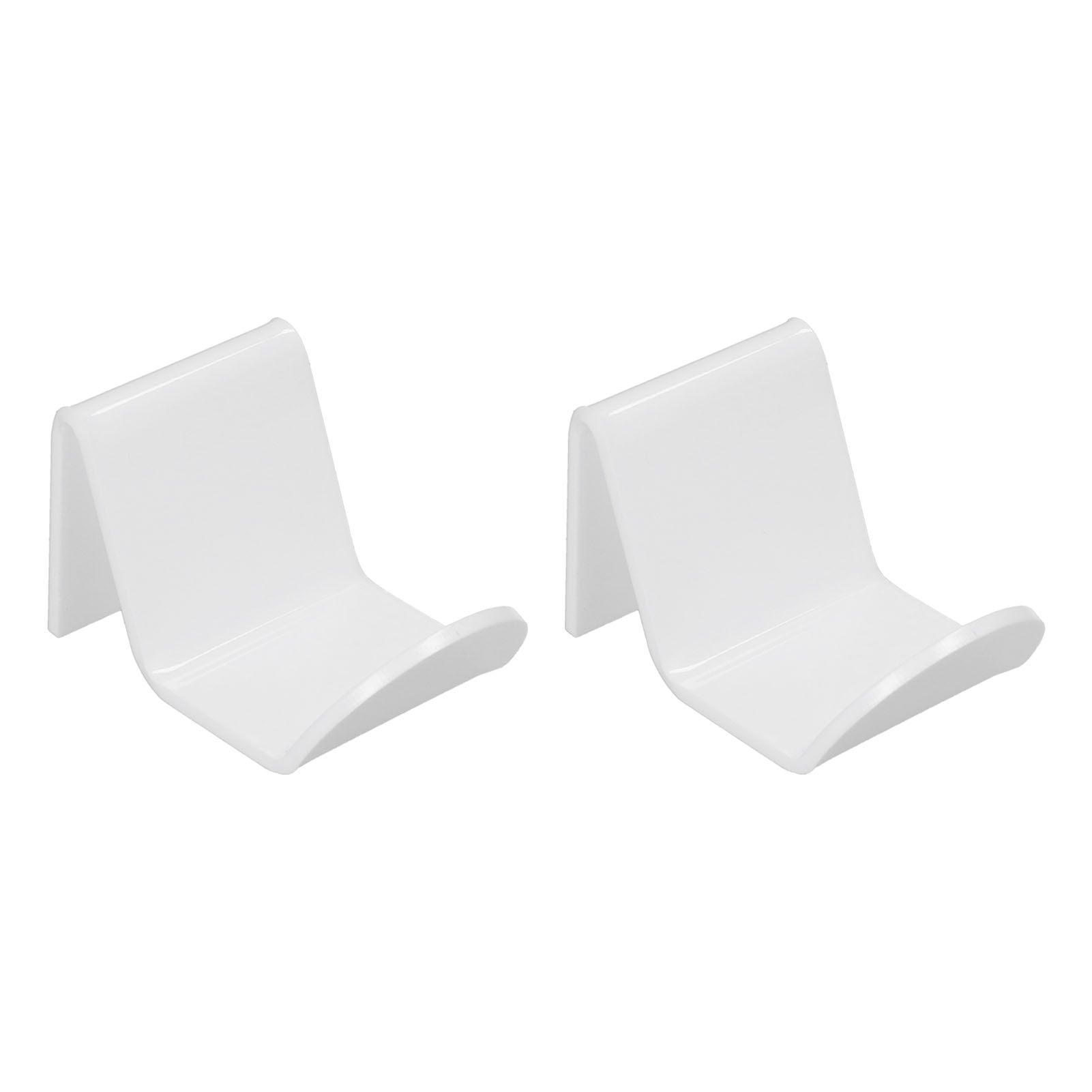 2pcs Game Controller Stand White Acrylic Durable Gamepad Holder with Wire Clamp for Gamepad Headphone Organizing - Image 7