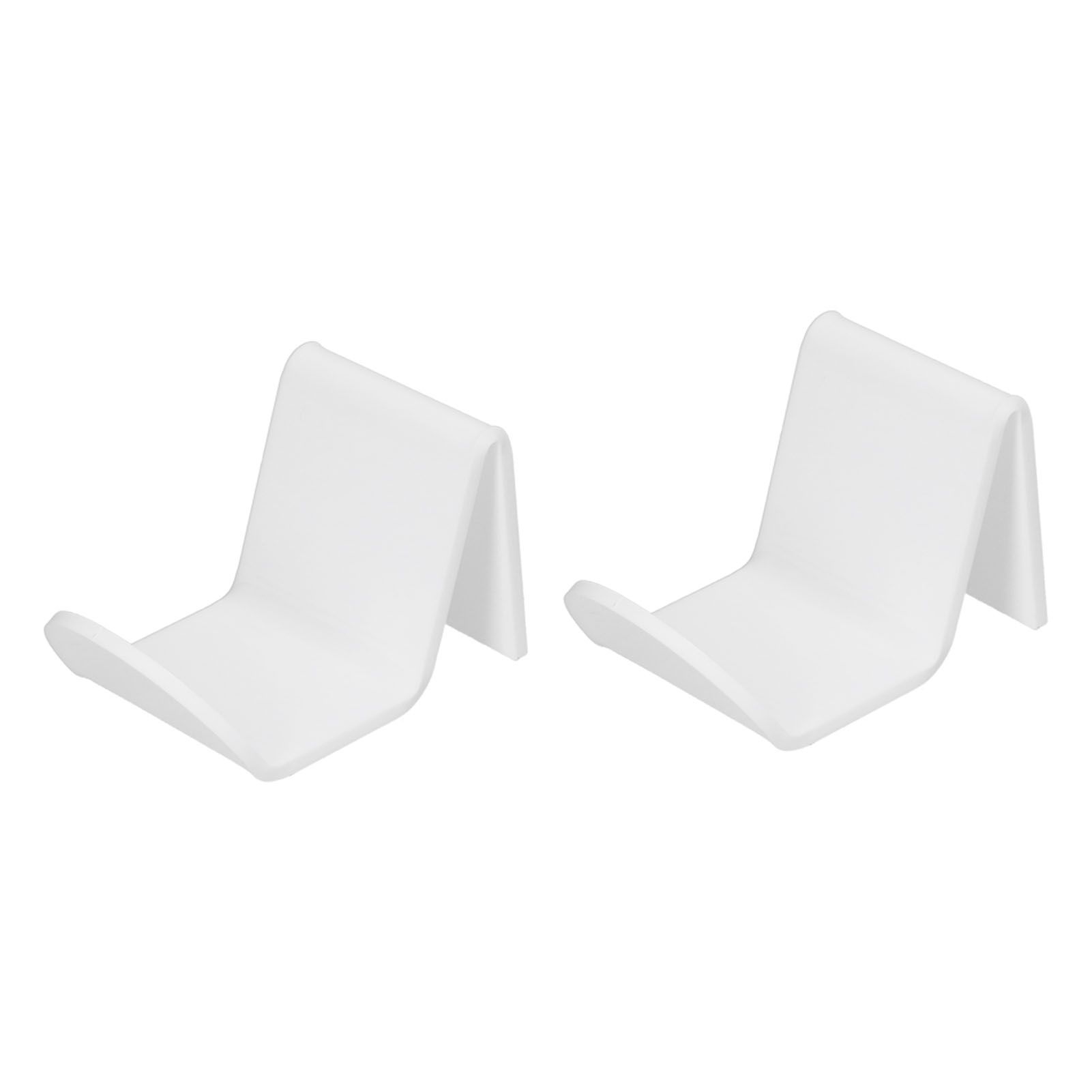 2pcs Game Controller Stand White Acrylic Durable Gamepad Holder with Wire Clamp for Gamepad Headphone Organizing - Image 8
