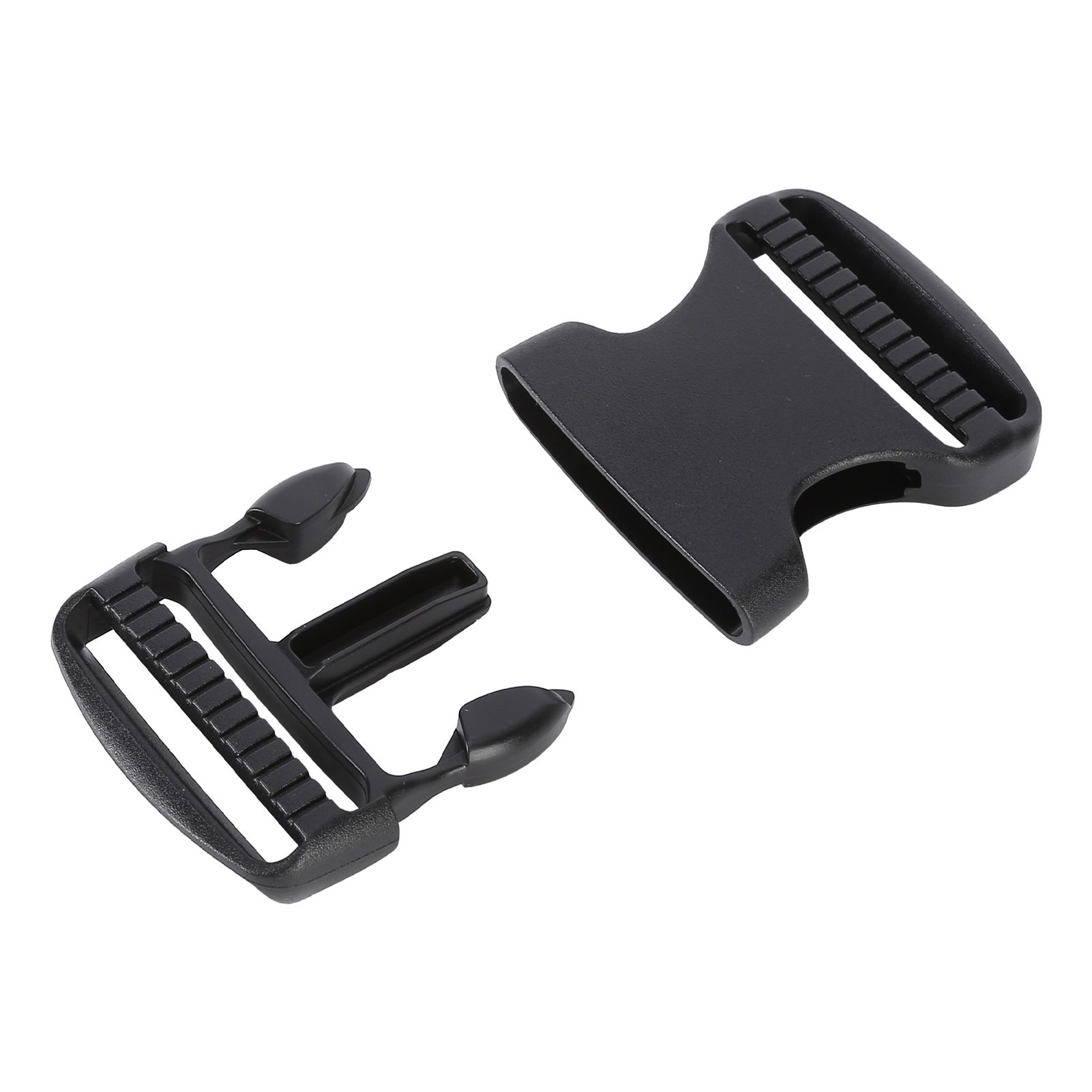 5Pcs Quick Release Buckle Plastic Dual Adjustable Strap Buckles Replacement DIY Craft for Backpack BlackFor 50mm Width Strap - Image 3