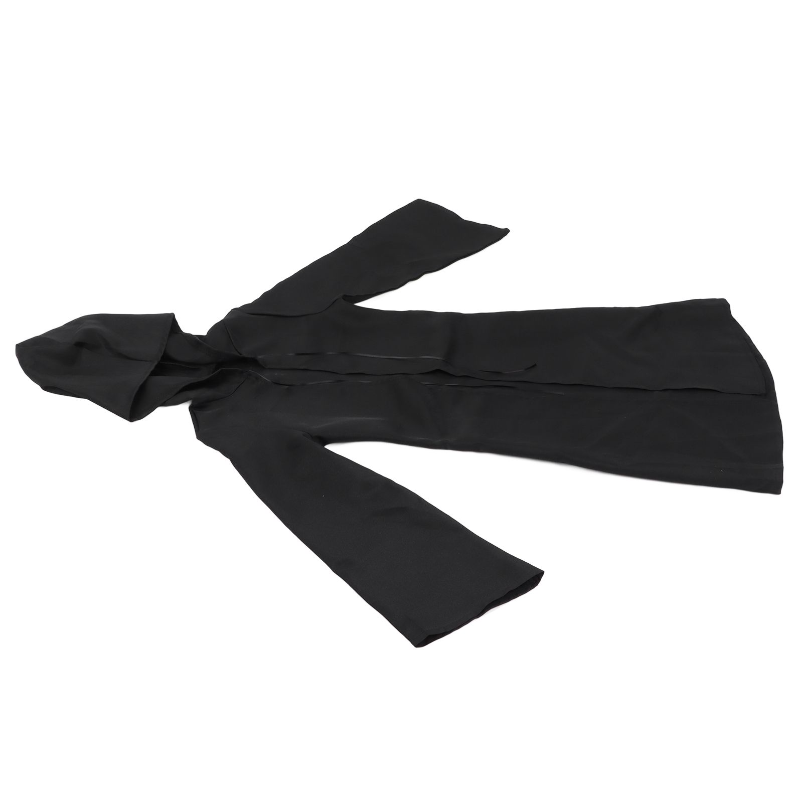 Halloween Hooded Black Cape Unisex Long Cloak Cosplay Dress Clothing Costume Party for AdultM - Image 2