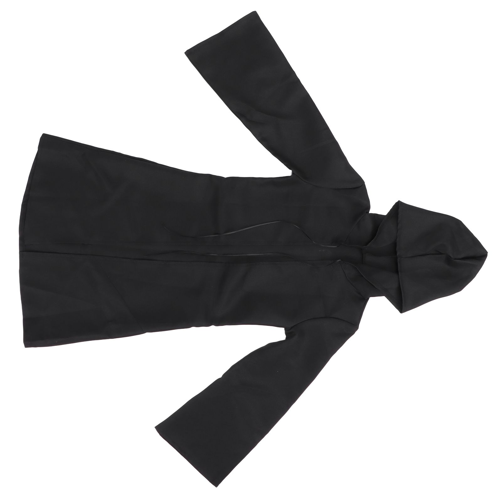 Halloween Hooded Black Cape Unisex Long Cloak Cosplay Dress Clothing Costume Party for AdultM - Image 4