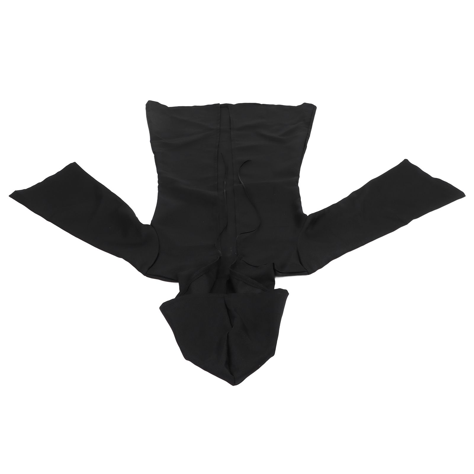 Halloween Hooded Black Cape Unisex Long Cloak Cosplay Dress Clothing Costume Party for AdultL - Image 5