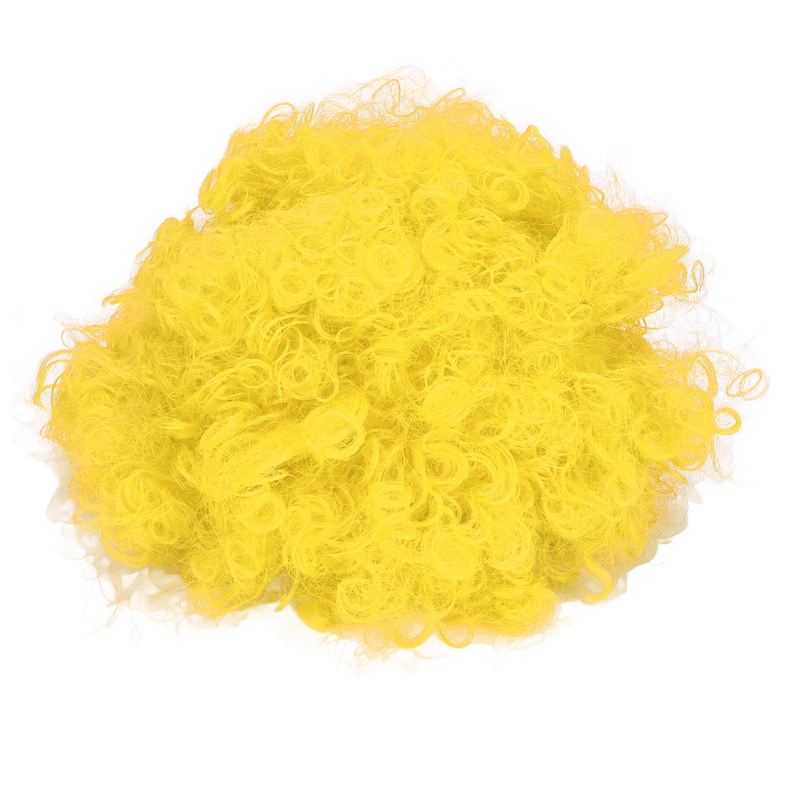 Adult Innovative Color Party Wig Halloween Interesting Headgear for Circus Troup FootballYellow - Image 1