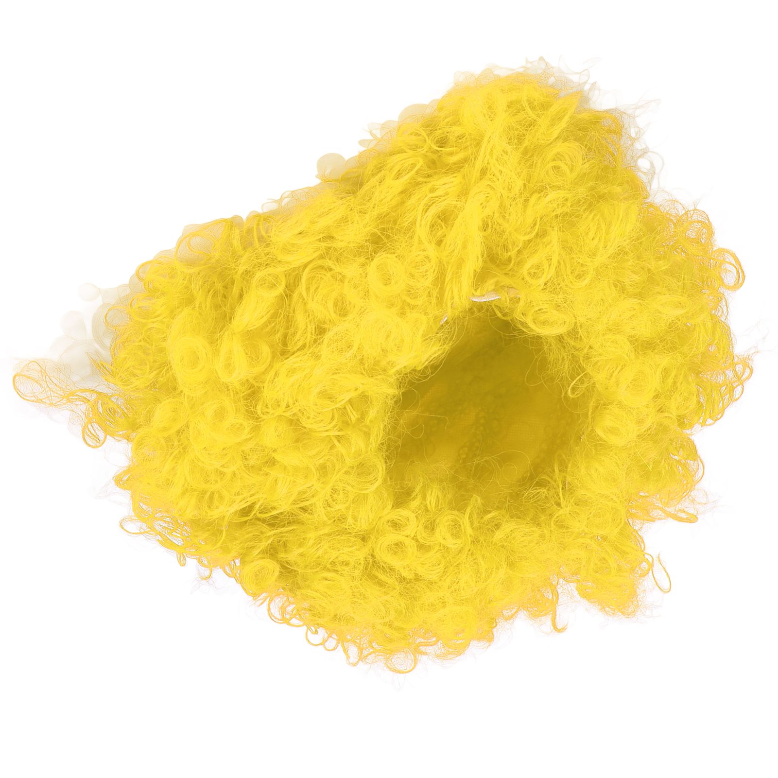 Adult Innovative Color Party Wig Halloween Interesting Headgear for Circus Troup FootballYellow - Image 2