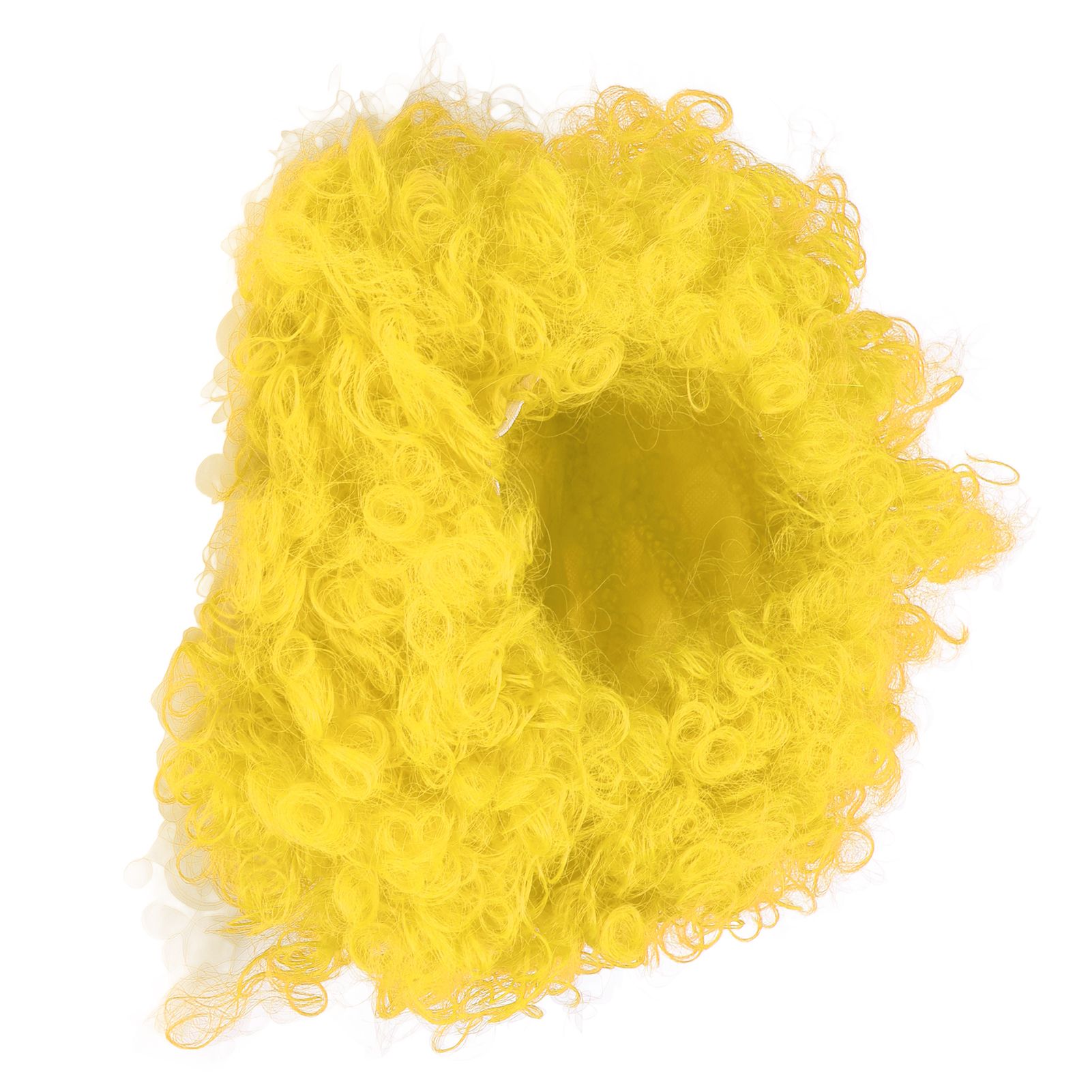 Adult Innovative Color Party Wig Halloween Interesting Headgear for Circus Troup FootballYellow - Image 3