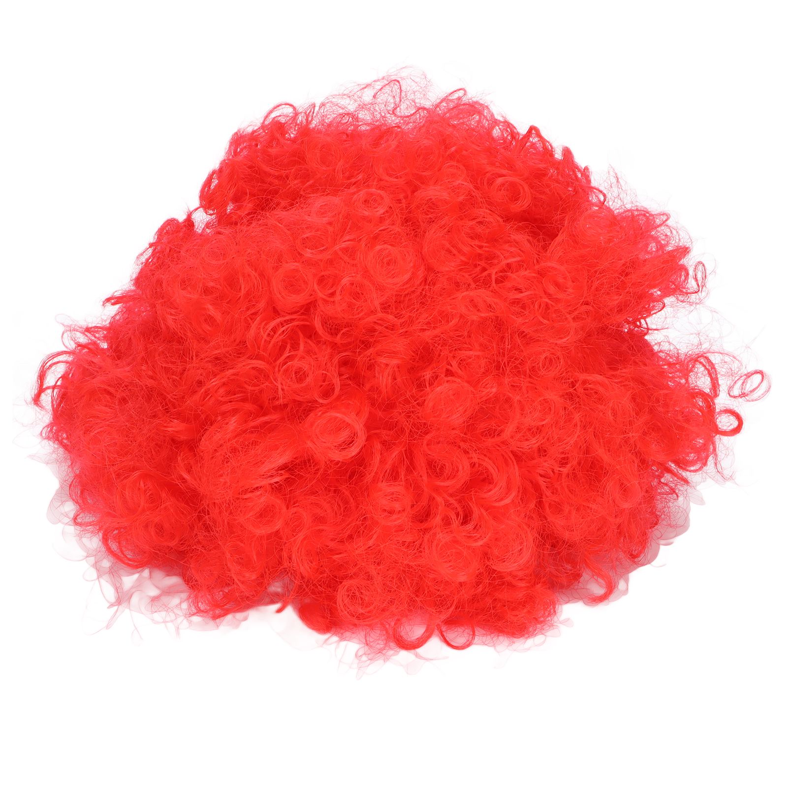 Adult Innovative Color Party Wig Halloween Interesting Headgear for Circus Troup FootballRed - Image 1