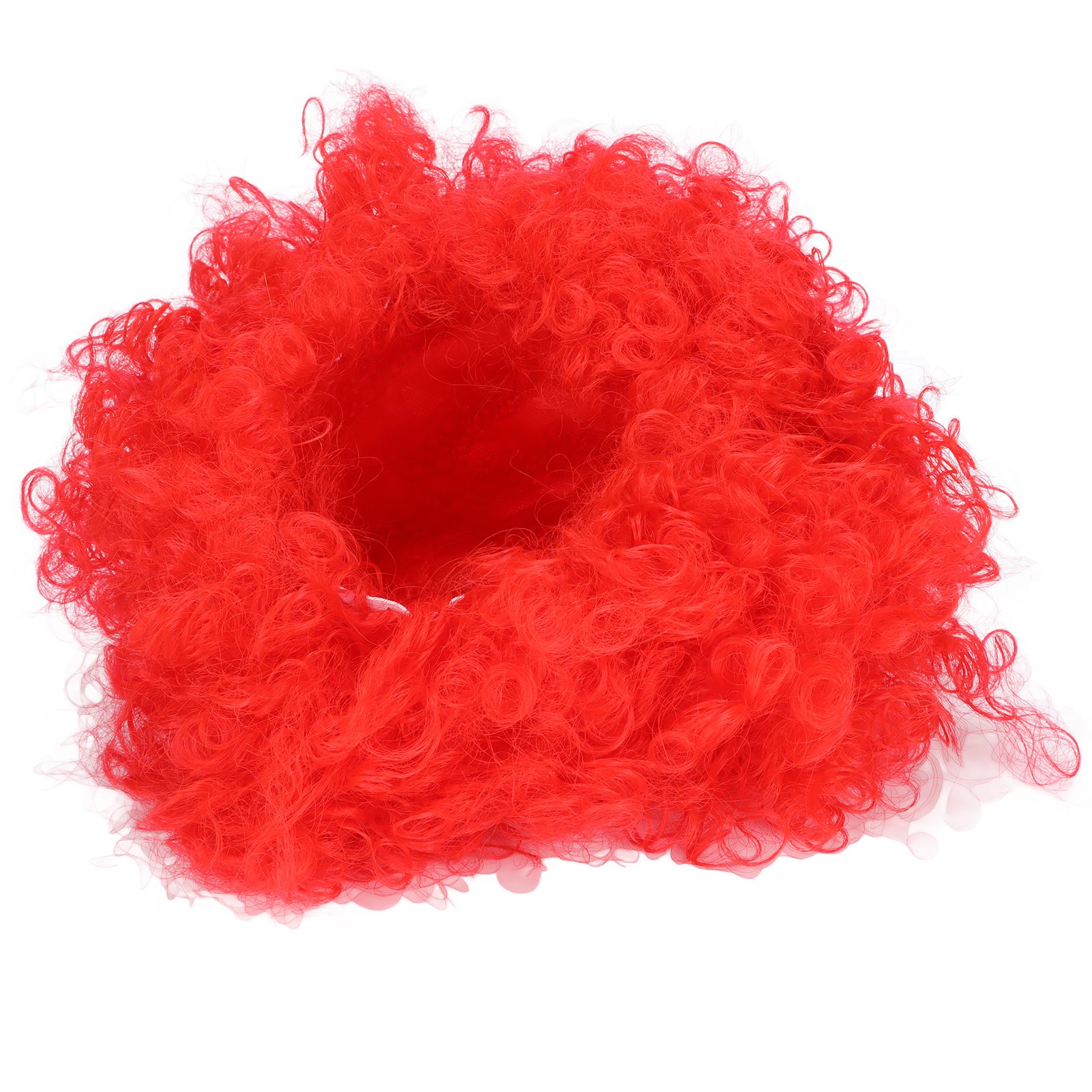 Adult Innovative Color Party Wig Halloween Interesting Headgear for Circus Troup FootballRed - Image 3