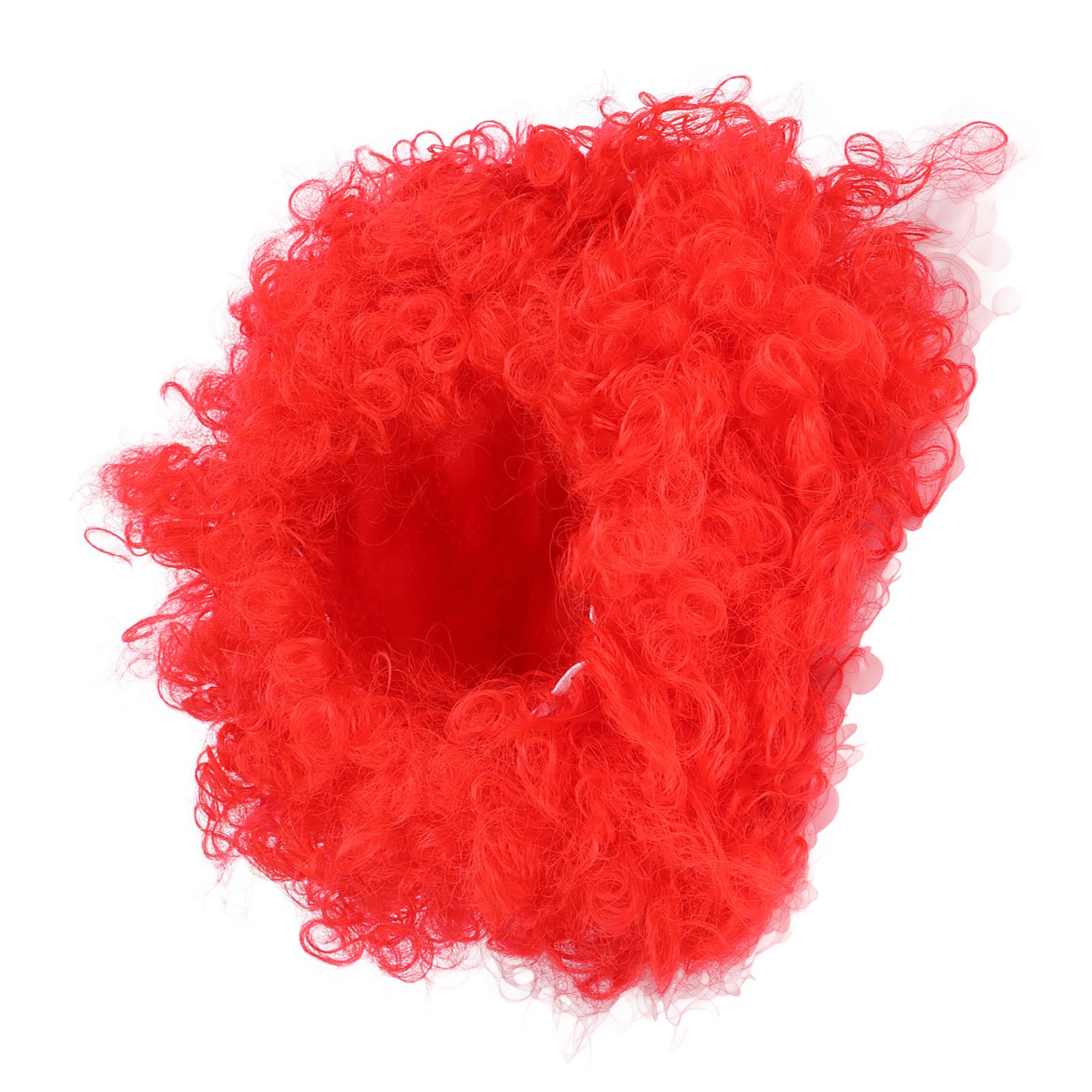Adult Innovative Color Party Wig Halloween Interesting Headgear for Circus Troup FootballRed - Image 4