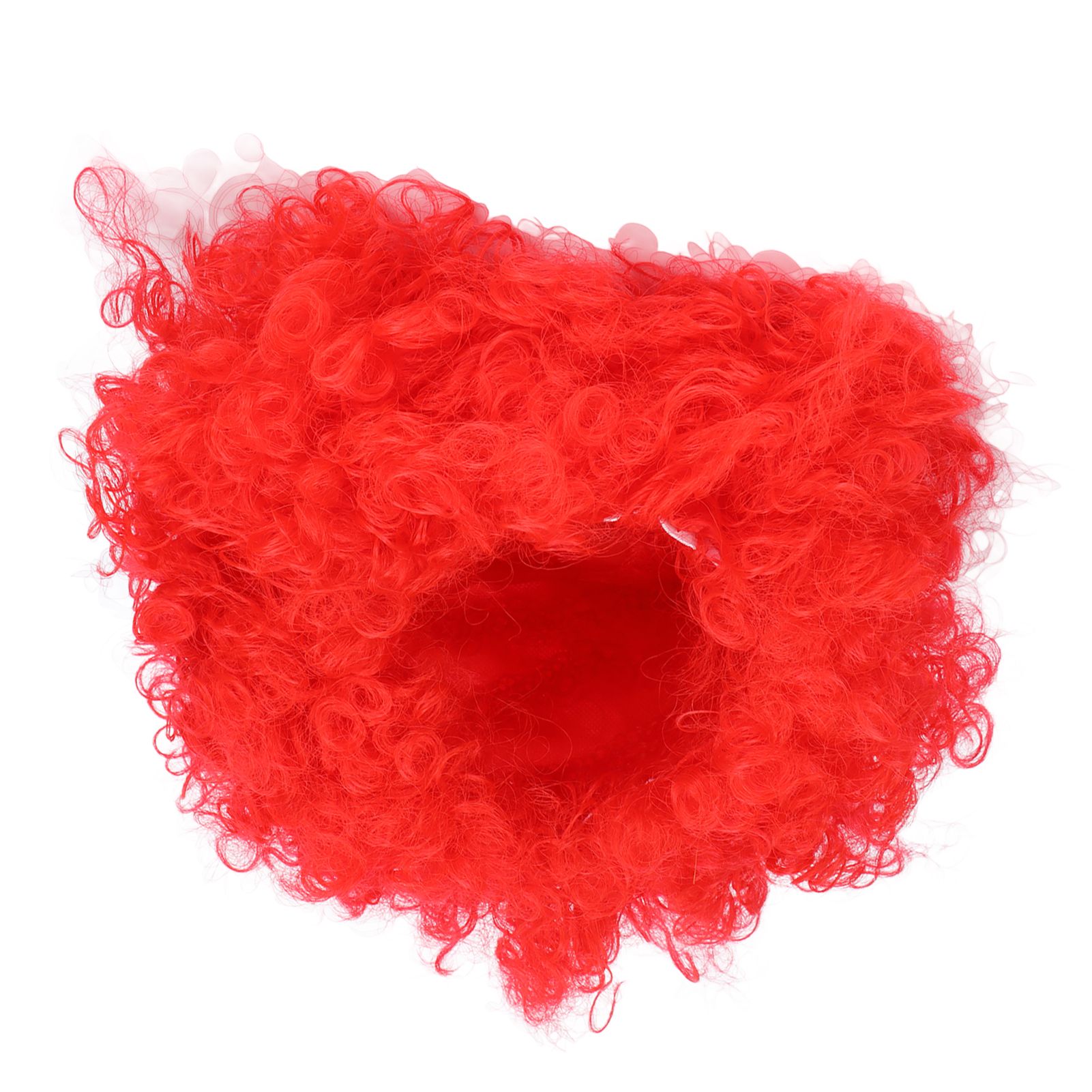 Adult Innovative Color Party Wig Halloween Interesting Headgear for Circus Troup FootballRed - Image 5