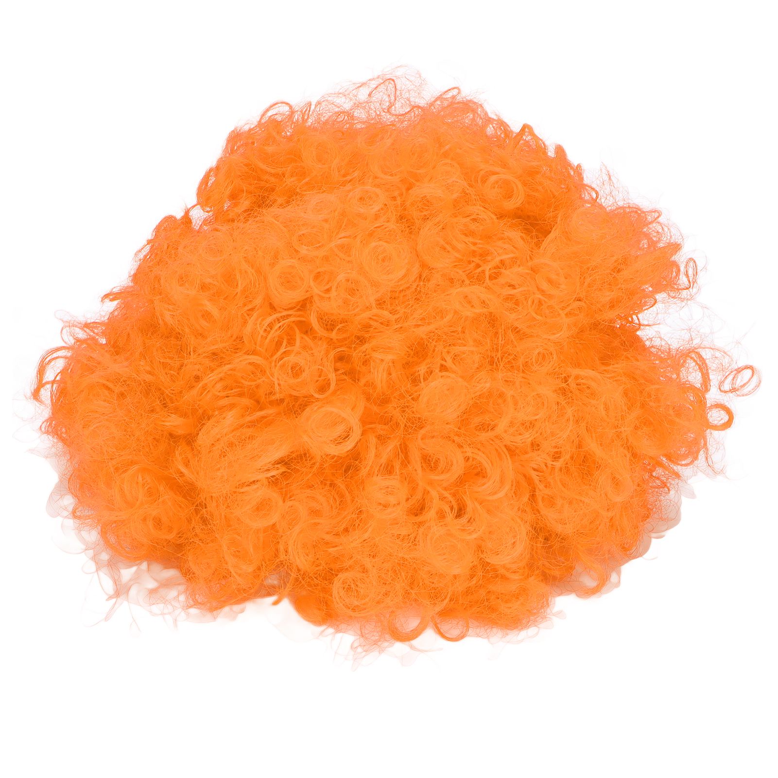 Adult Innovative Color Party Wig Halloween Interesting Headgear for Circus Troup FootballOrange - Image 1