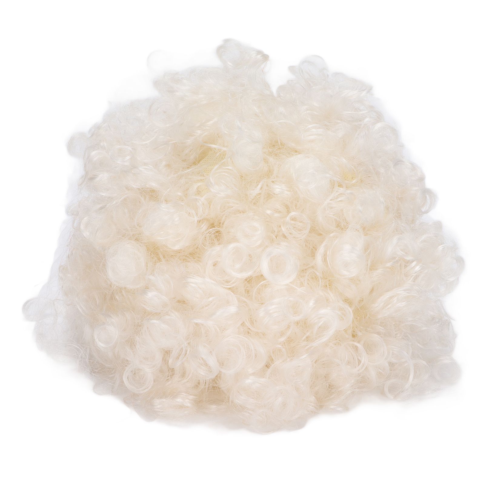 Adult Innovative Color Party Wig Halloween Interesting Headgear for Circus Troup FootballWhite - Image 1