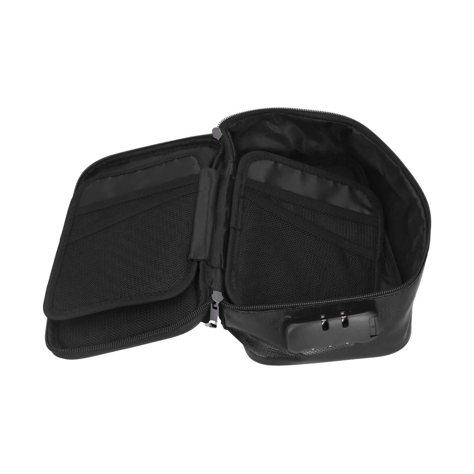 Certificate Storage Bag with Lock Waterproof Fireproof Document Bag File Organizer Bag Passport Money Storage CaseBlack - Image 8