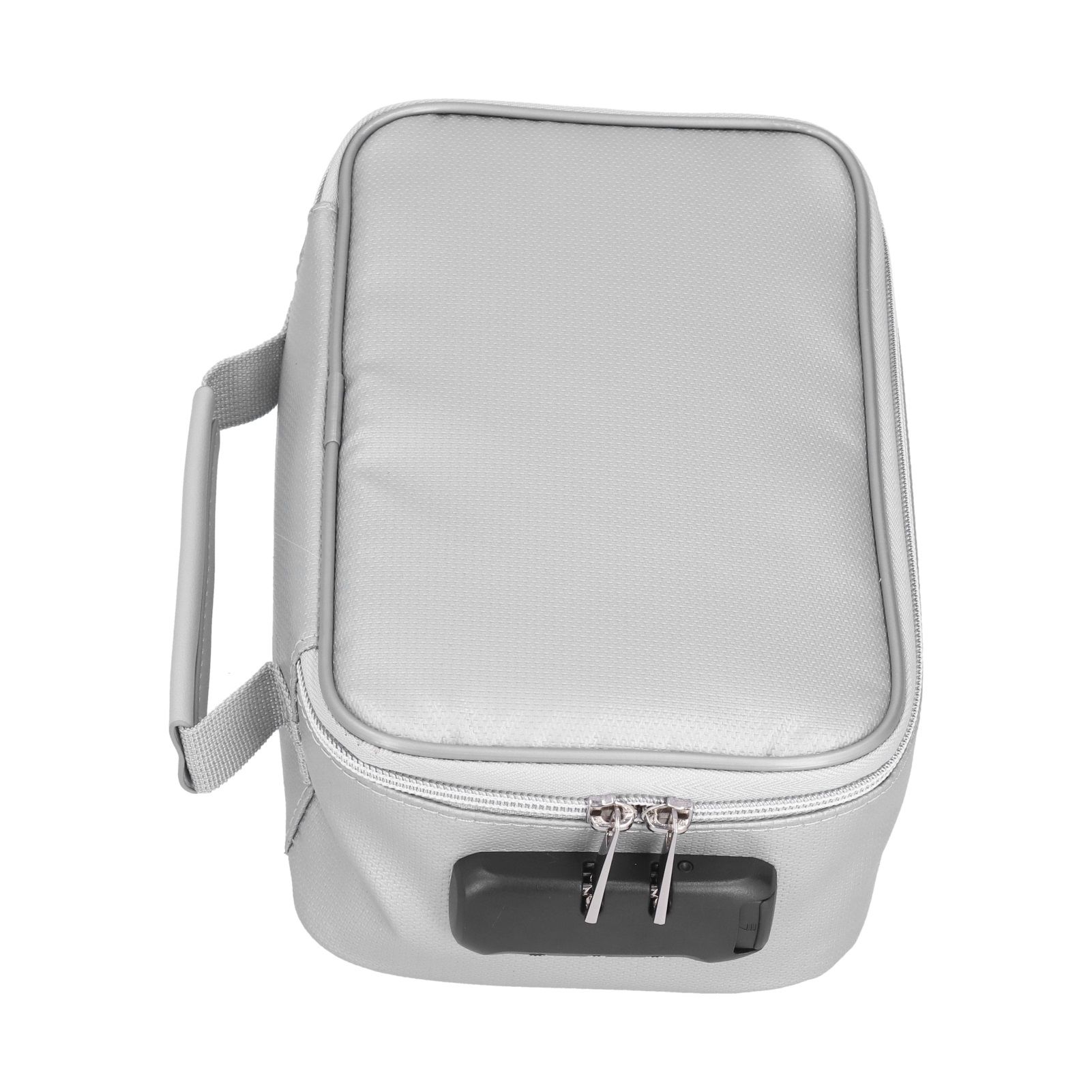 Certificate Storage Bag with Lock Waterproof Fireproof Document Bag File Organizer Bag Passport Money Storage CaseSilver - Image 4