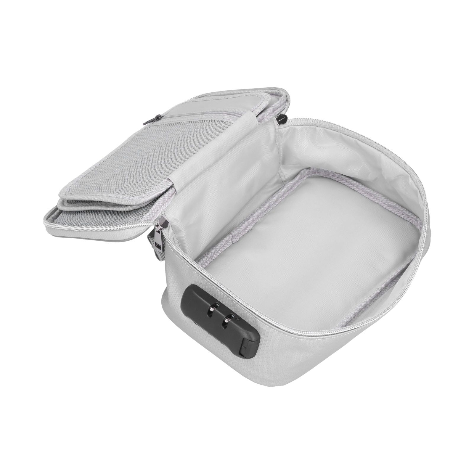 Certificate Storage Bag with Lock Waterproof Fireproof Document Bag File Organizer Bag Passport Money Storage CaseSilver - Image 7