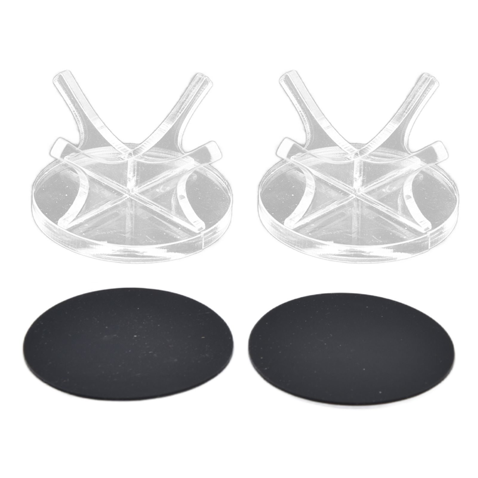 2Pcs Golf Ball Rack High Stability Strong Firmness Simple Baseball Display StandTransparent 2 Pieces - Image 1