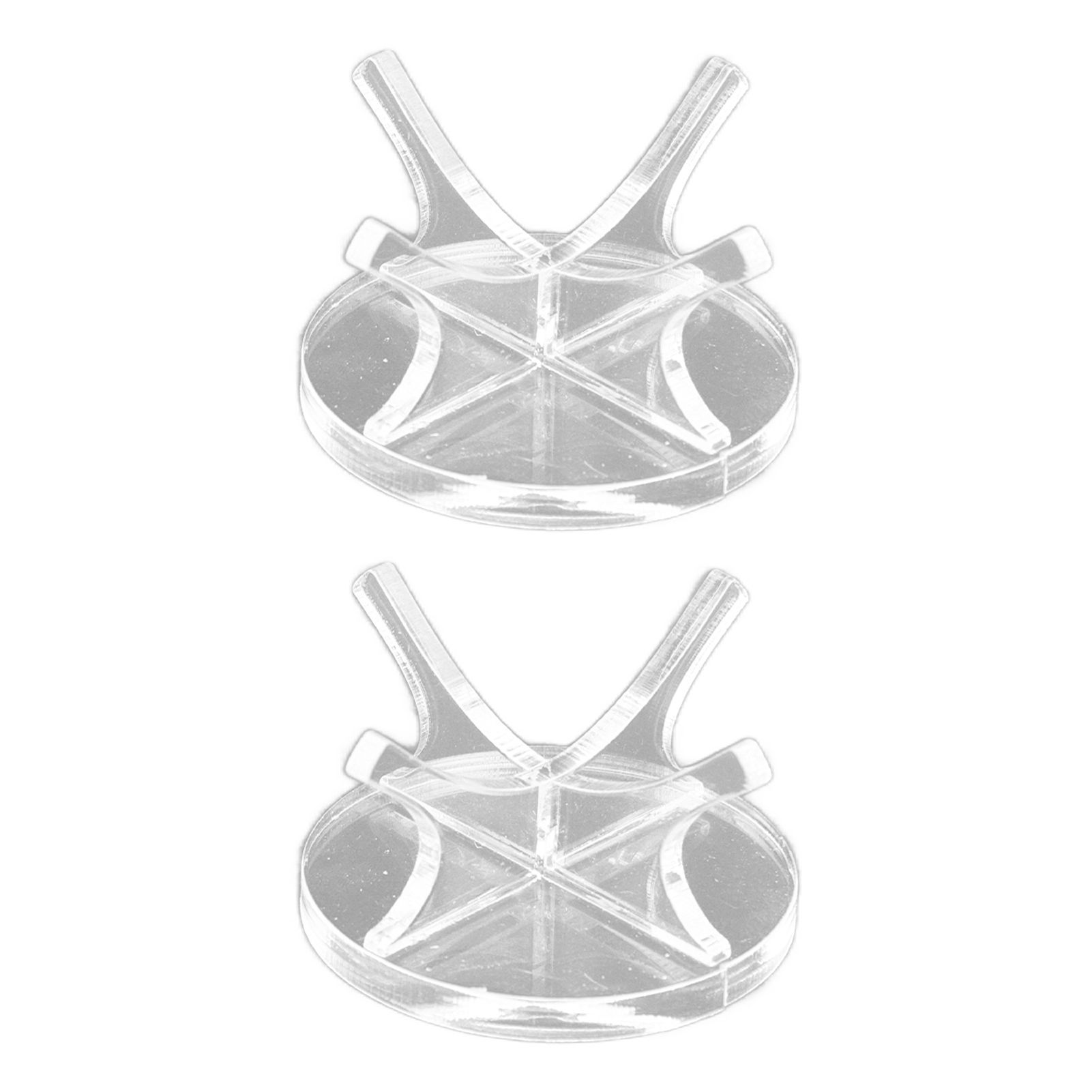 2Pcs Golf Ball Rack High Stability Strong Firmness Simple Baseball Display StandTransparent 2 Pieces - Image 3