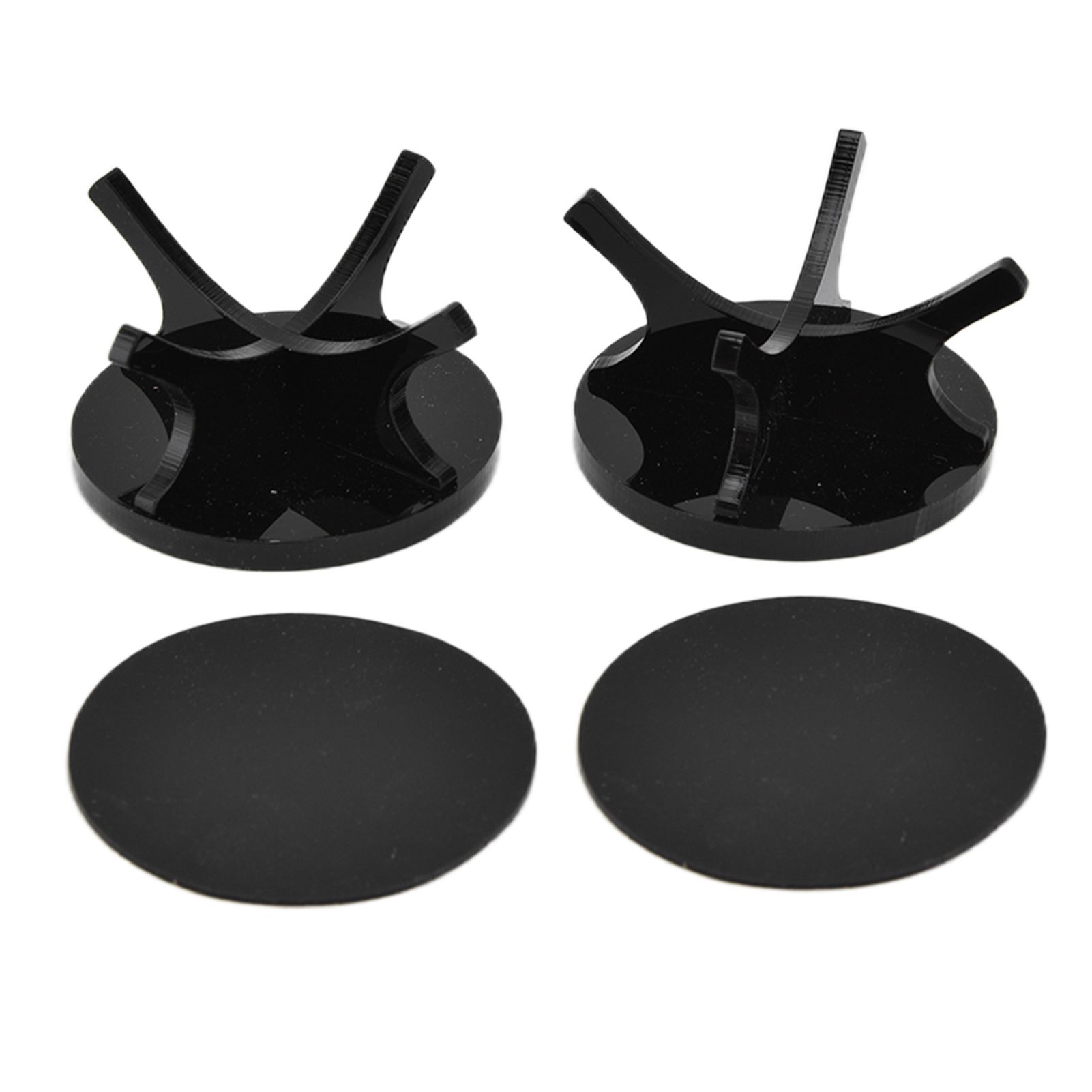 2Pcs Golf Ball Rack High Stability Strong Firmness Simple Baseball Display StandBlack 2 Pieces - Image 1