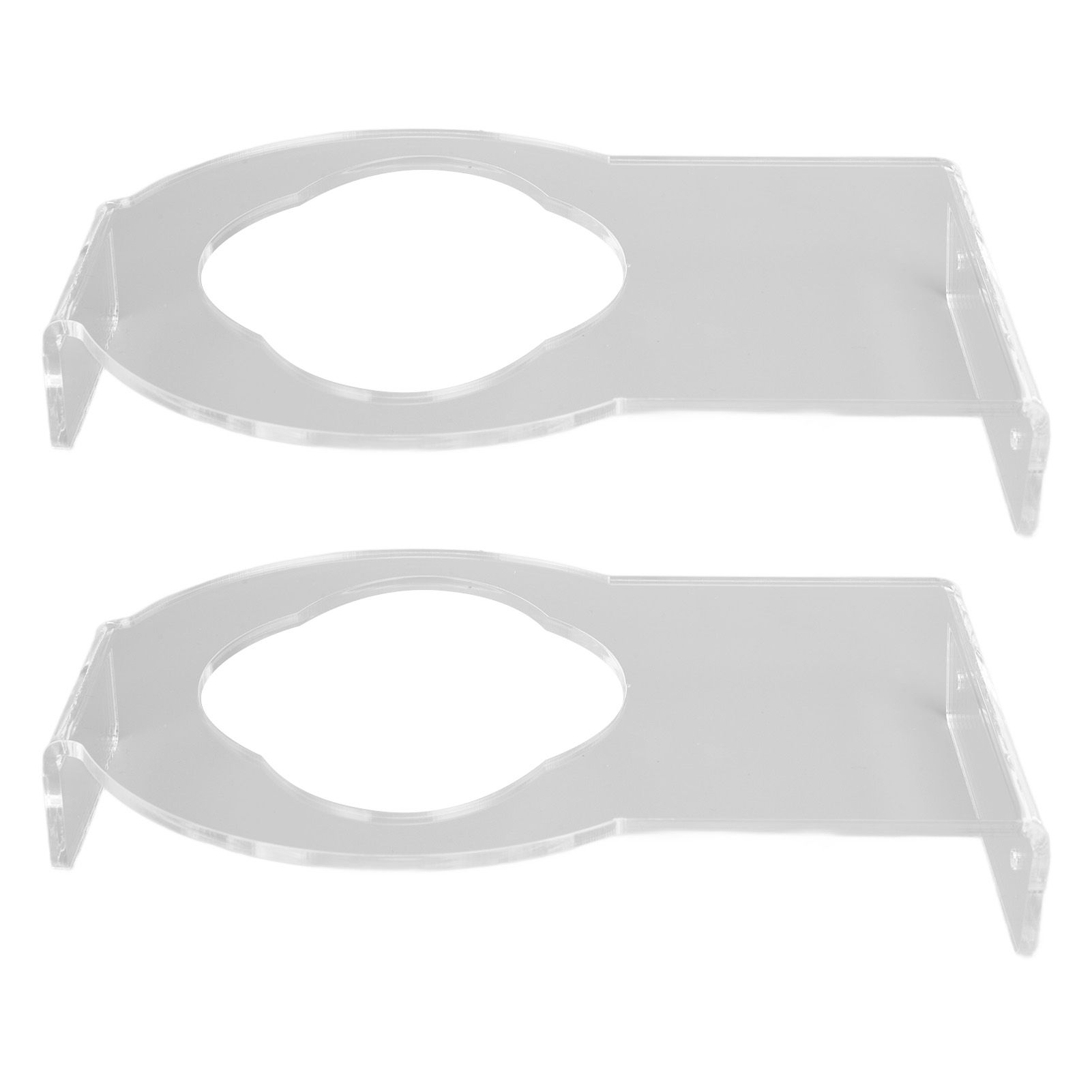 2Pcs Basketball Rack Acrylic Lightweight Small Stable Ball Wall Mount for Home Shop GymnasiumTransparent - Image 4