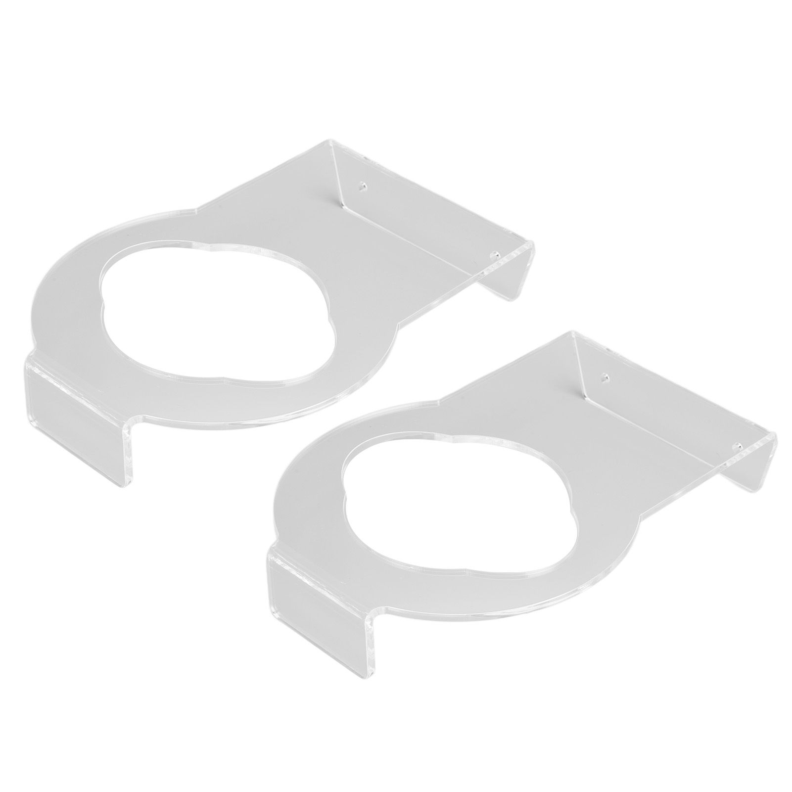 2Pcs Basketball Rack Acrylic Lightweight Small Stable Ball Wall Mount for Home Shop GymnasiumTransparent - Image 5