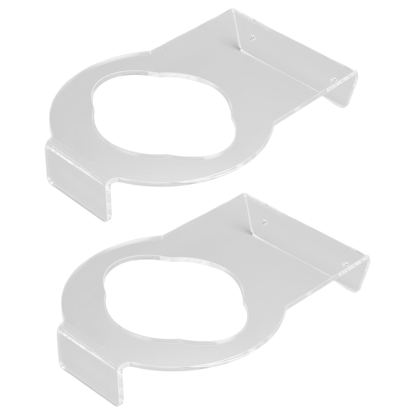 2Pcs Basketball Rack Acrylic Lightweight Small Stable Ball Wall Mount for Home Shop GymnasiumTransparent - Image 6