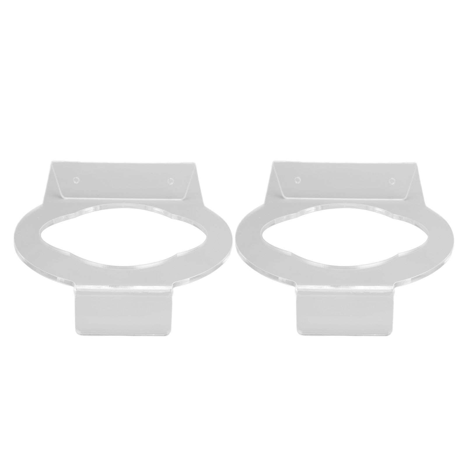 2Pcs Basketball Rack Acrylic Lightweight Small Stable Ball Wall Mount for Home Shop GymnasiumTransparent - Image 7