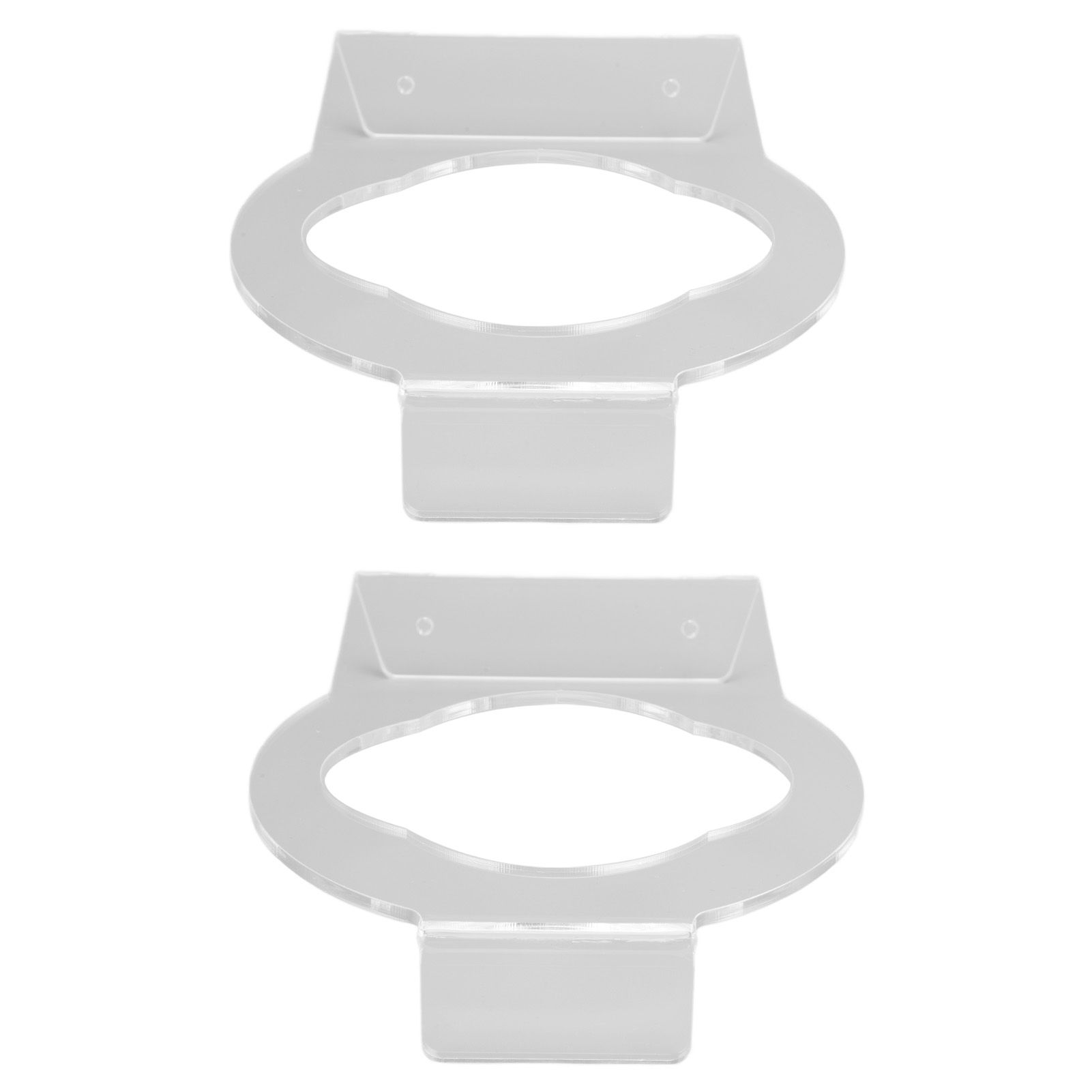 2Pcs Basketball Rack Acrylic Lightweight Small Stable Ball Wall Mount for Home Shop GymnasiumTransparent - Image 8