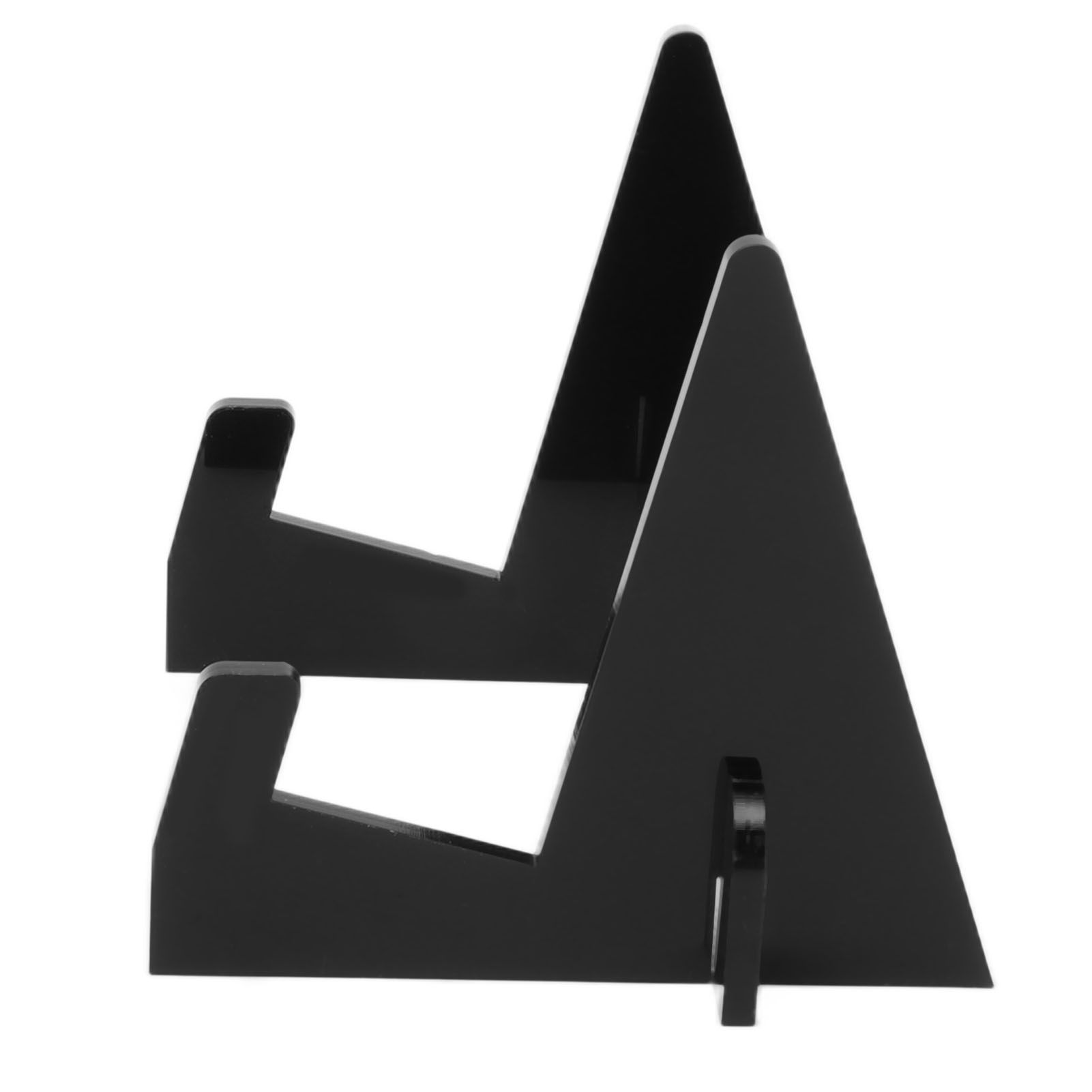 Acrylic Book Display Stand Book Holder Bookrack Bookshelf Office Bookcase for Kitchen HomeBlack - Image 6
