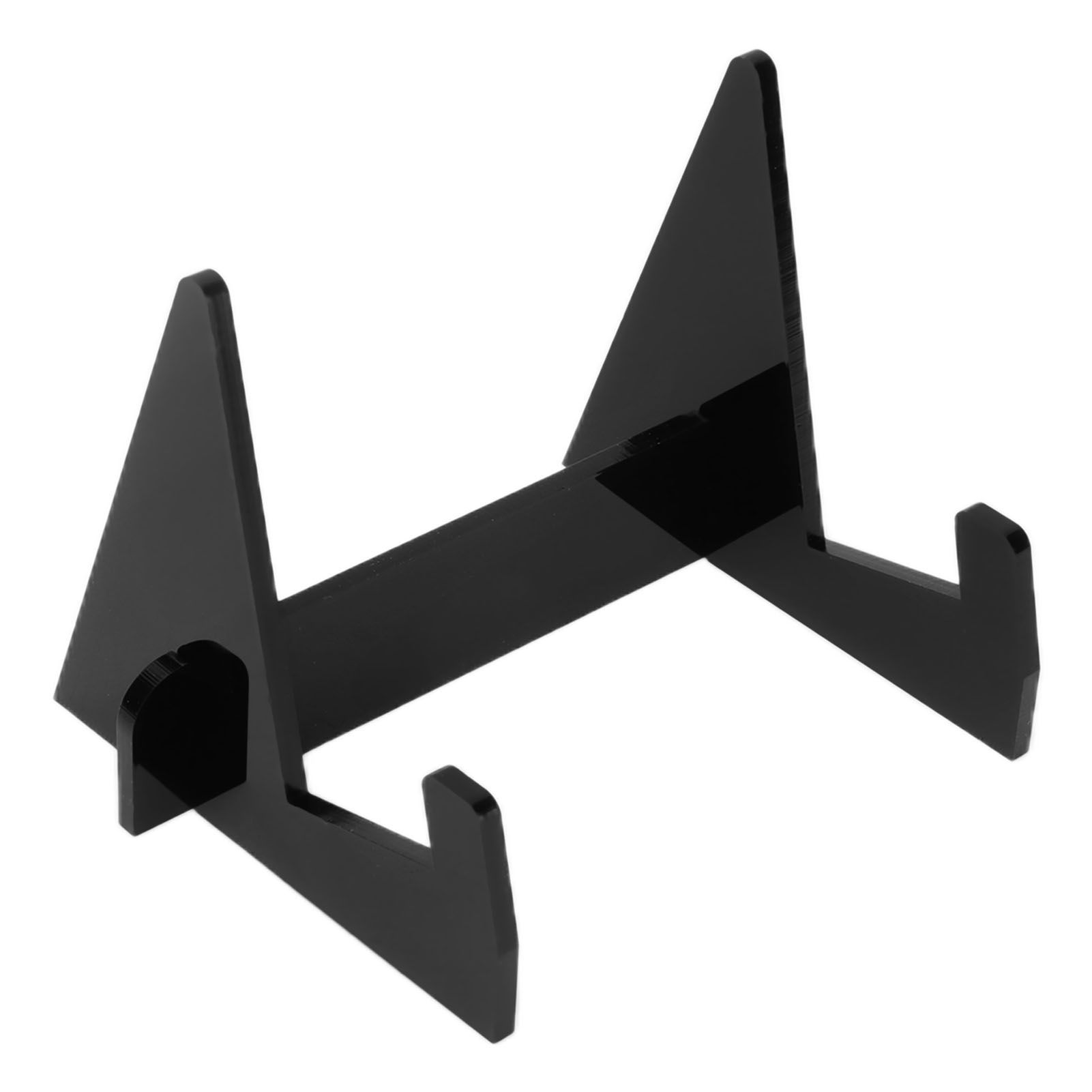 Acrylic Book Display Stand Book Holder Bookrack Bookshelf Office Bookcase for Kitchen HomeBlack - Image 7