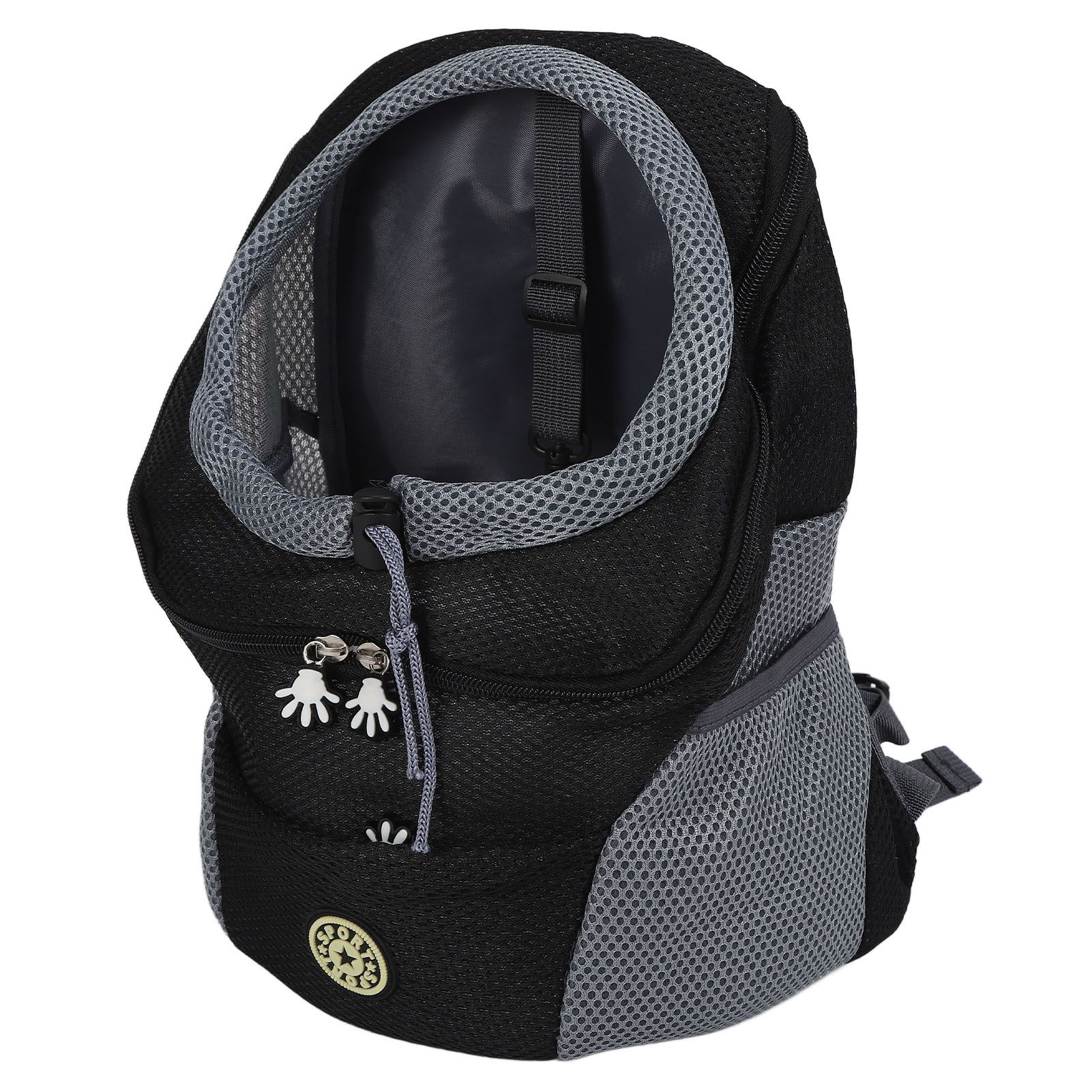 Pet Knapsack Ventilation Comfort Spacious Environmental Protection Nice Appearance Dog BackpackS Black - Image 2