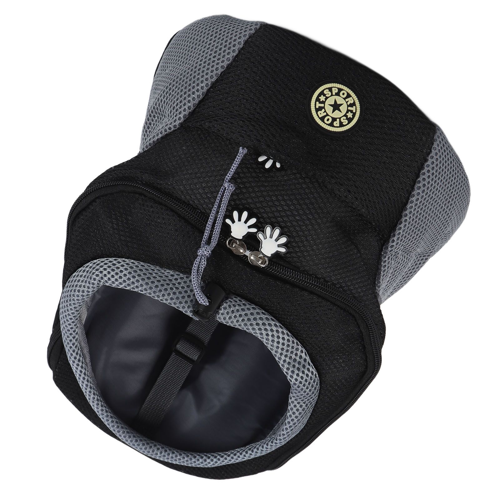 Pet Knapsack Ventilation Comfort Spacious Environmental Protection Nice Appearance Dog BackpackS Black - Image 5