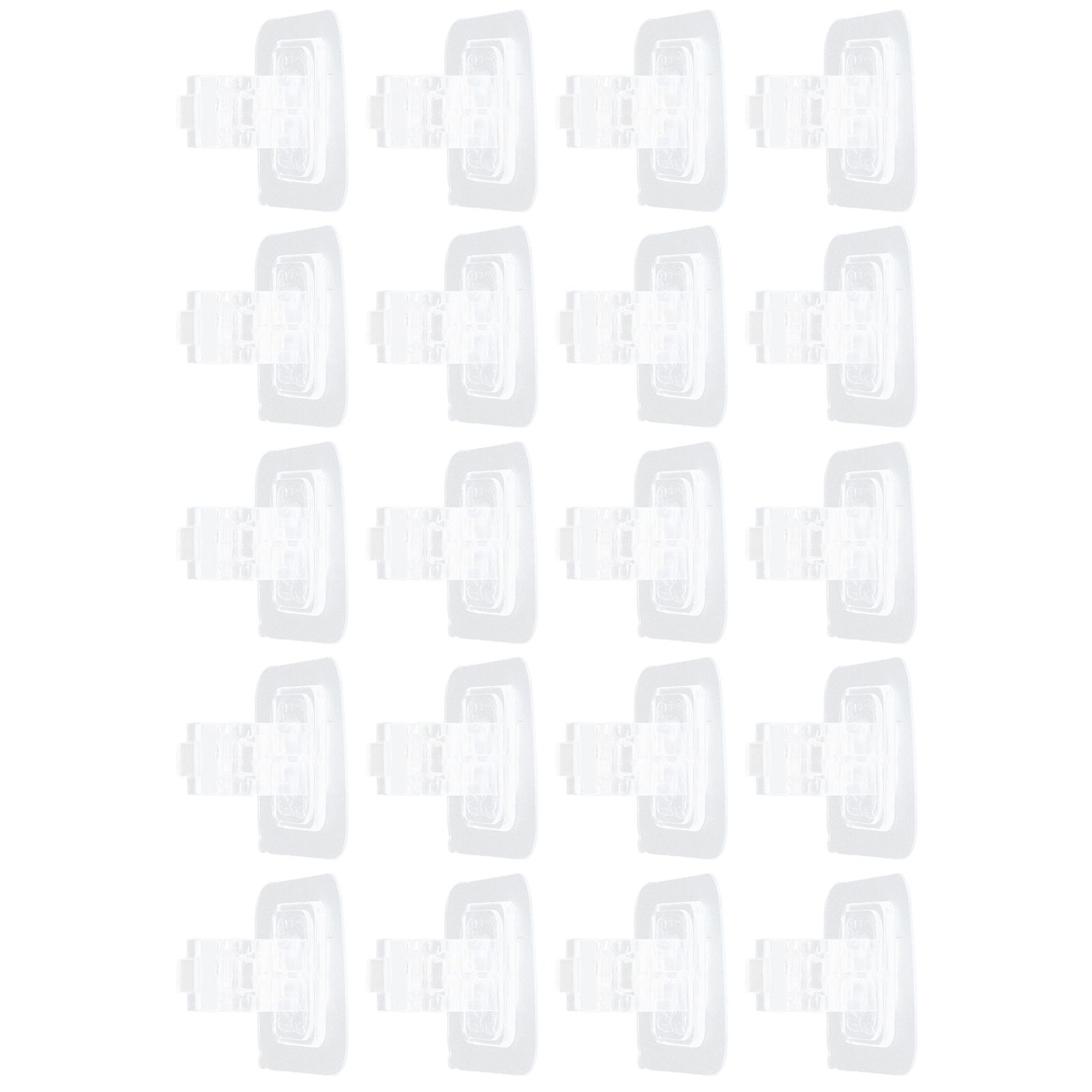 20Pcs Seamless Towel Rod Hook Curtain Rod Hook Fixing Clip for Home Party Gardening - Image 7