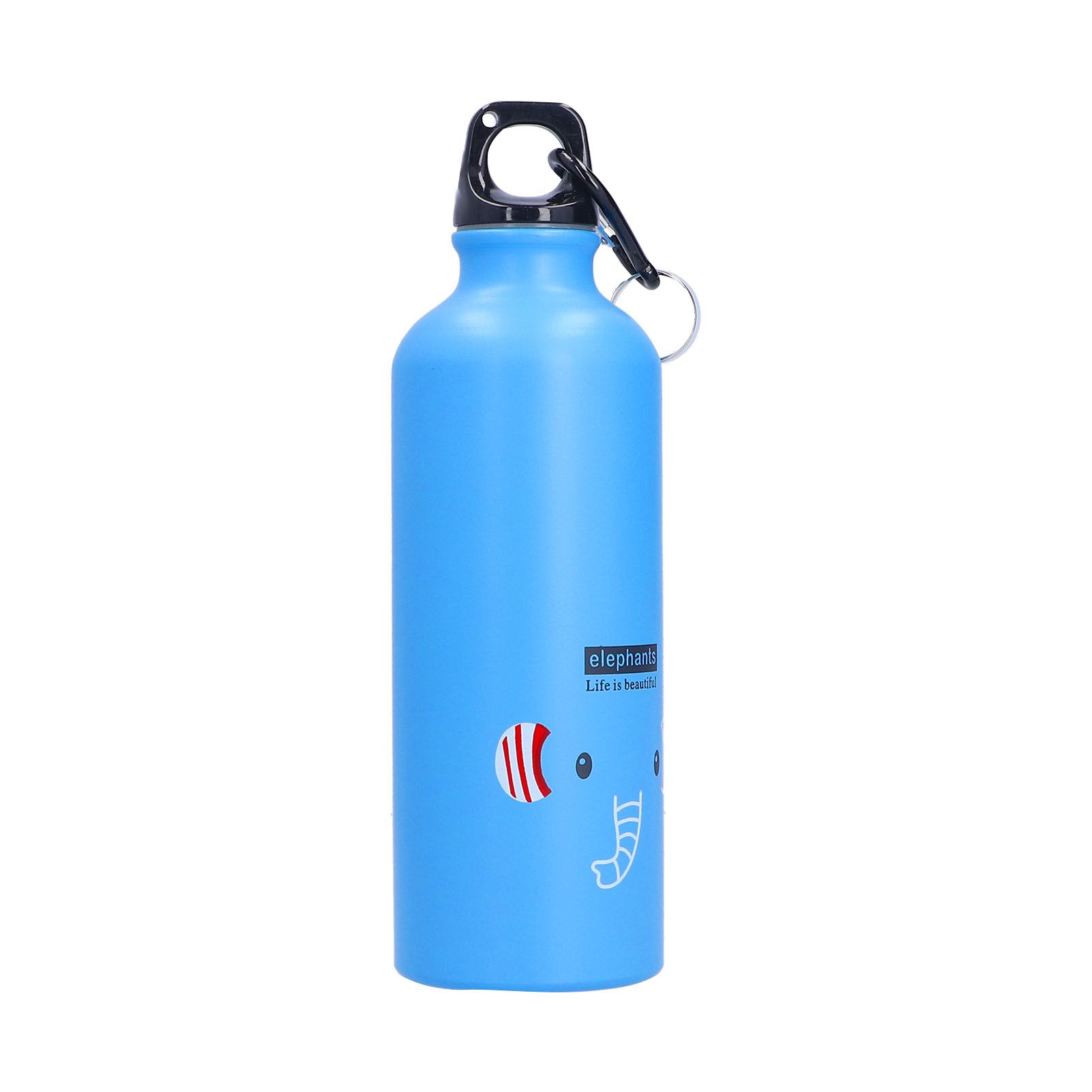 Kids Water Bottle Cute Cartoon 500ml Aluminum Insulated Water Bottle Sport Water JugBlue Elephant - Image 4